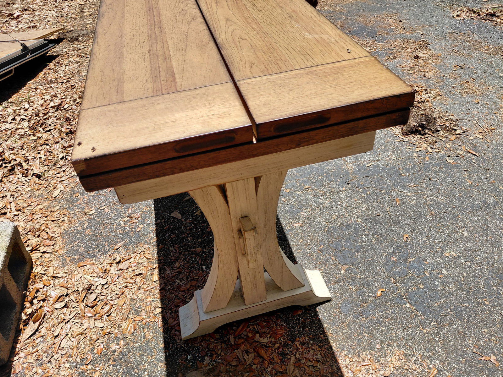 Country Farmhouse Rustic Harvest Table / Extendable as seen - 10
