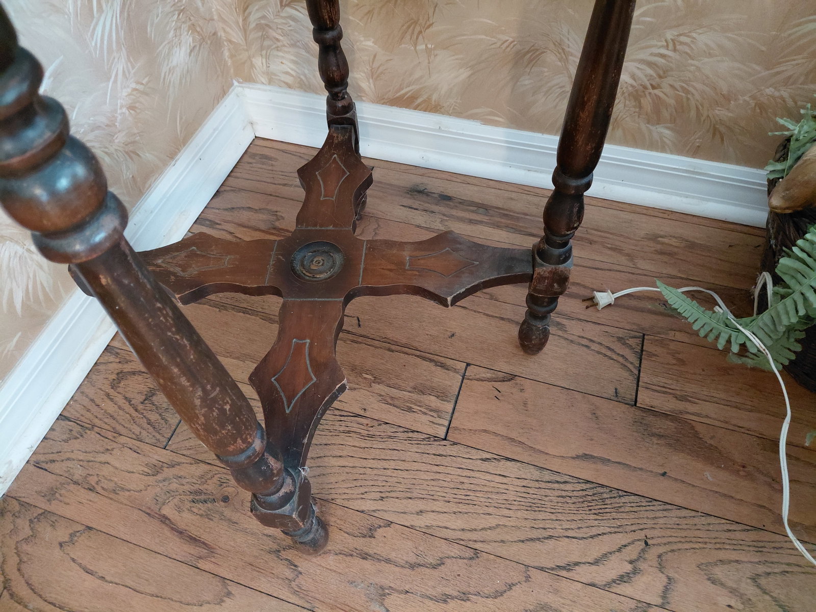 Unique Walnut Parlor Table - 4