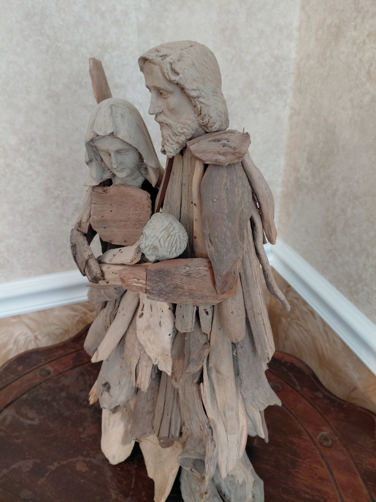 Driftwood Nativity Statue - 5