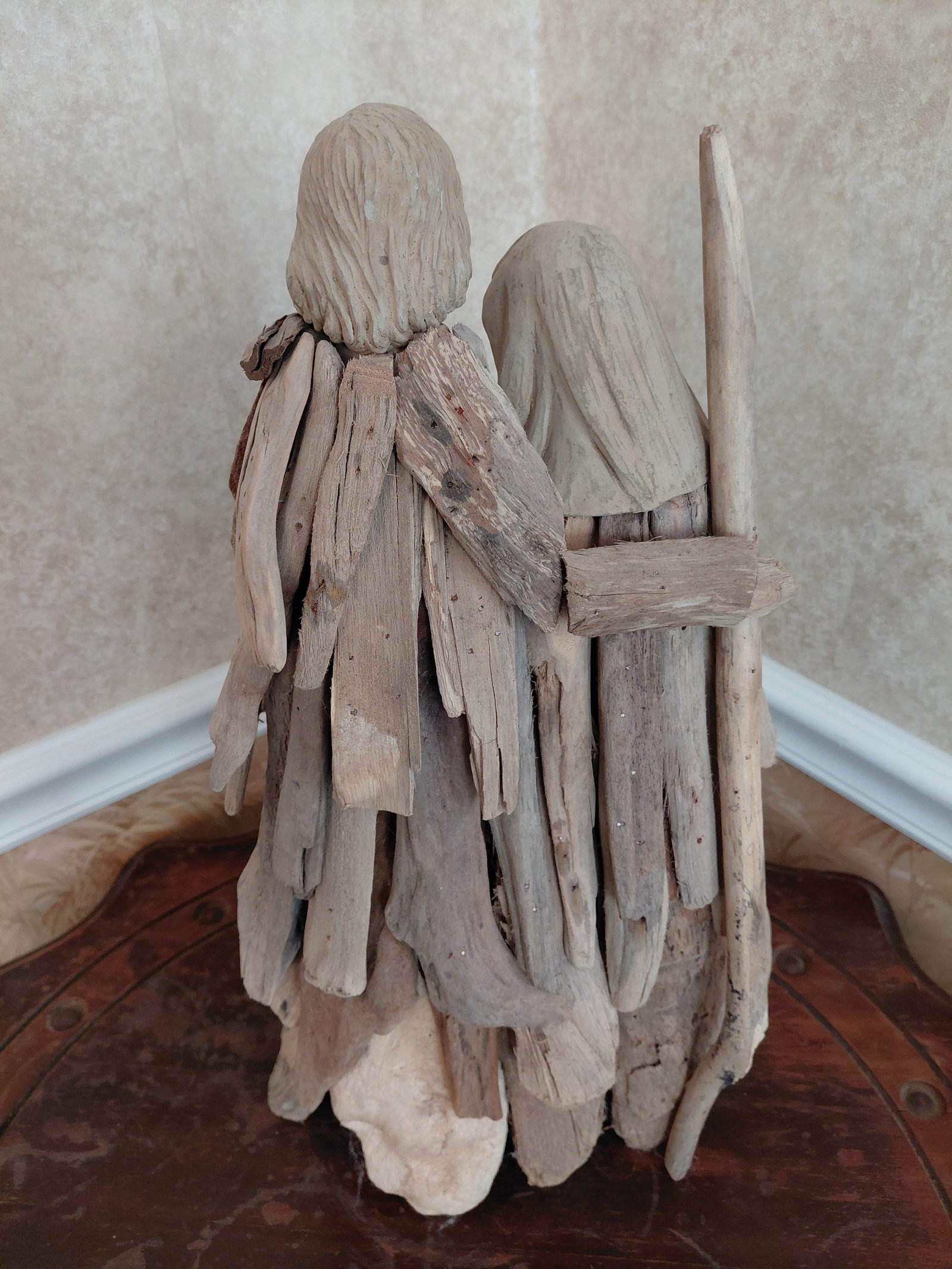 Driftwood Nativity Statue - 6