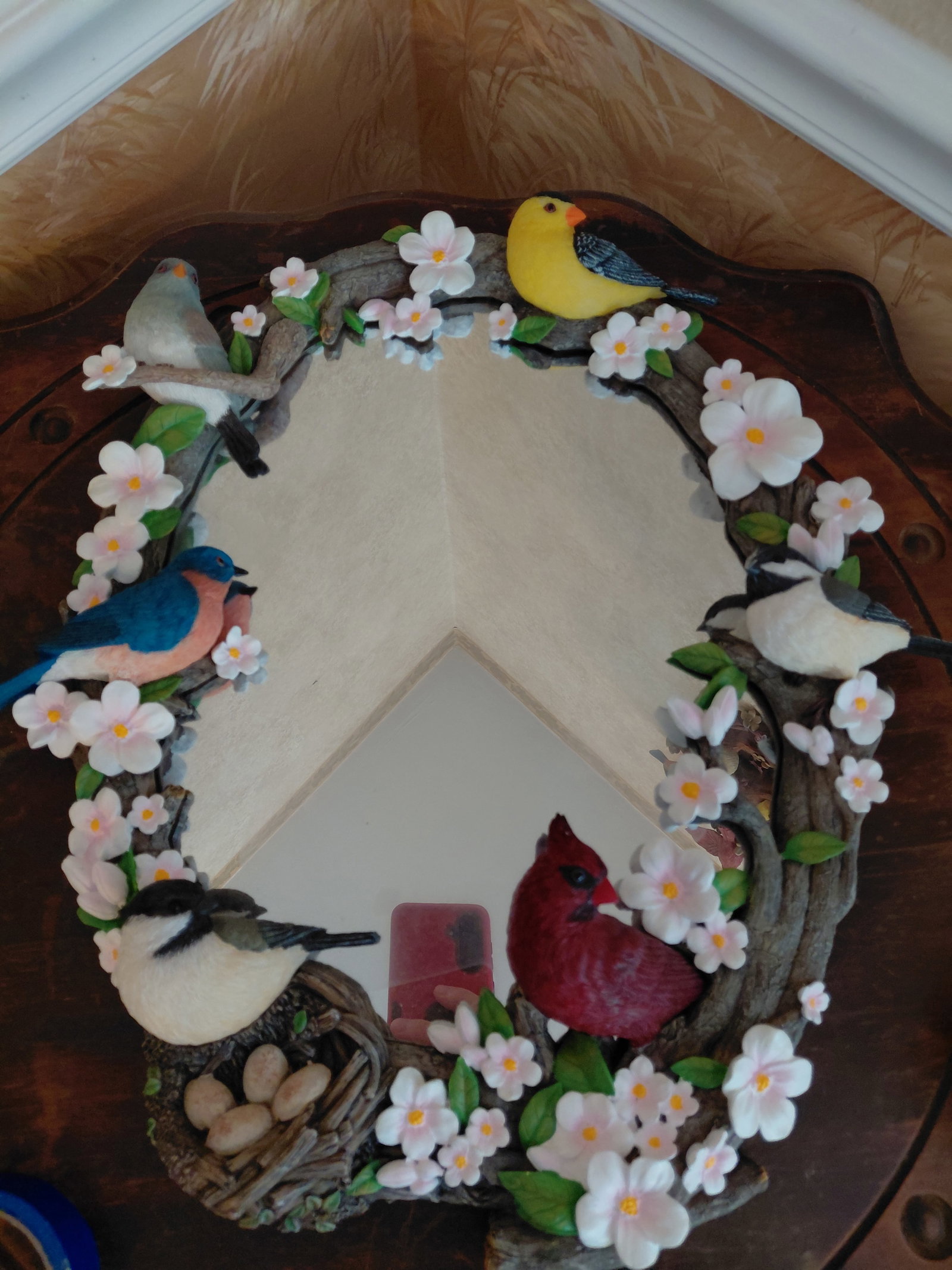 Bradford Exchange Garden Reflections Sculpted Wall Mirror / Numbered (1 of 8)