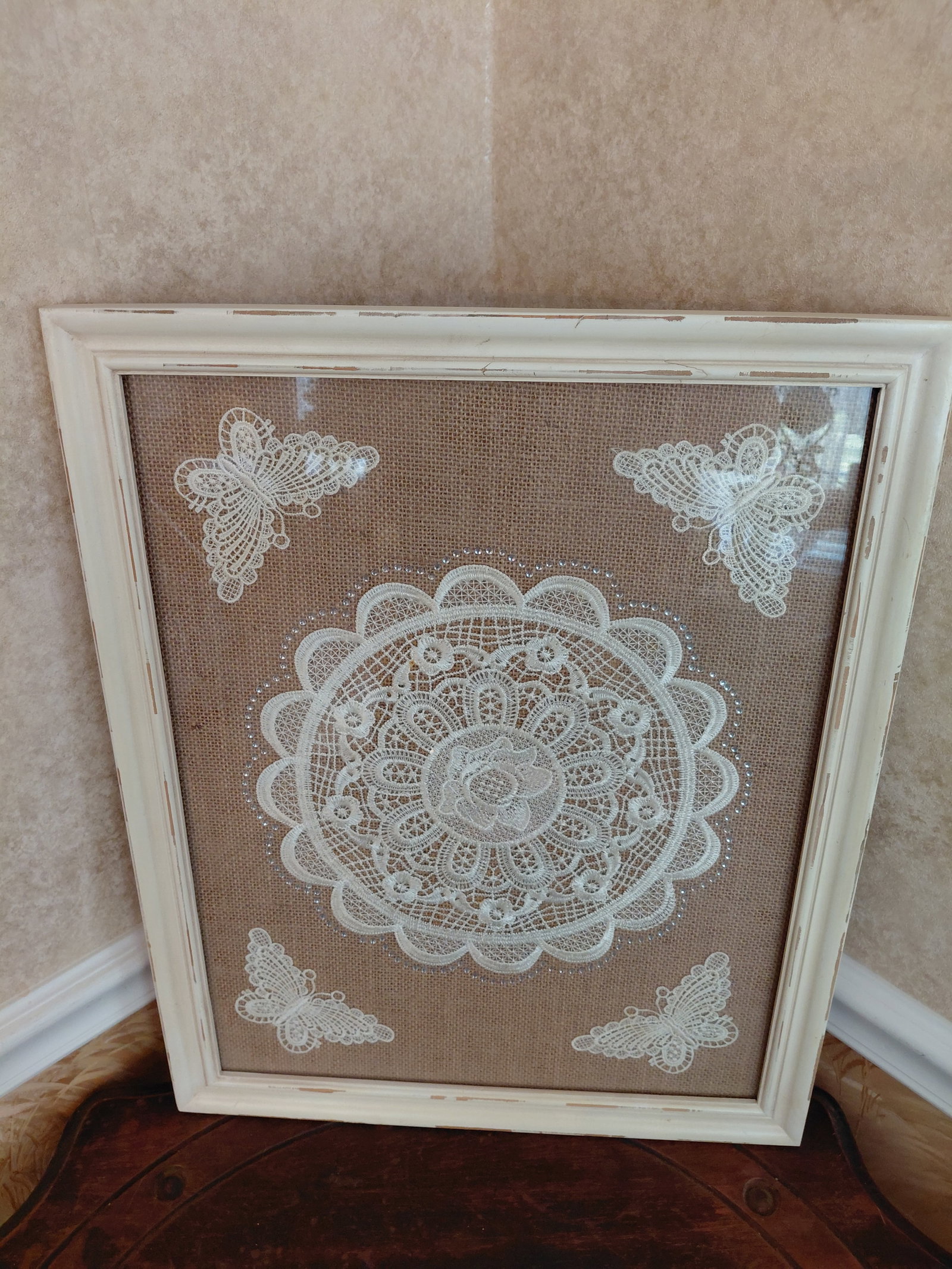 Framed Embroidery Wall Art - 7
