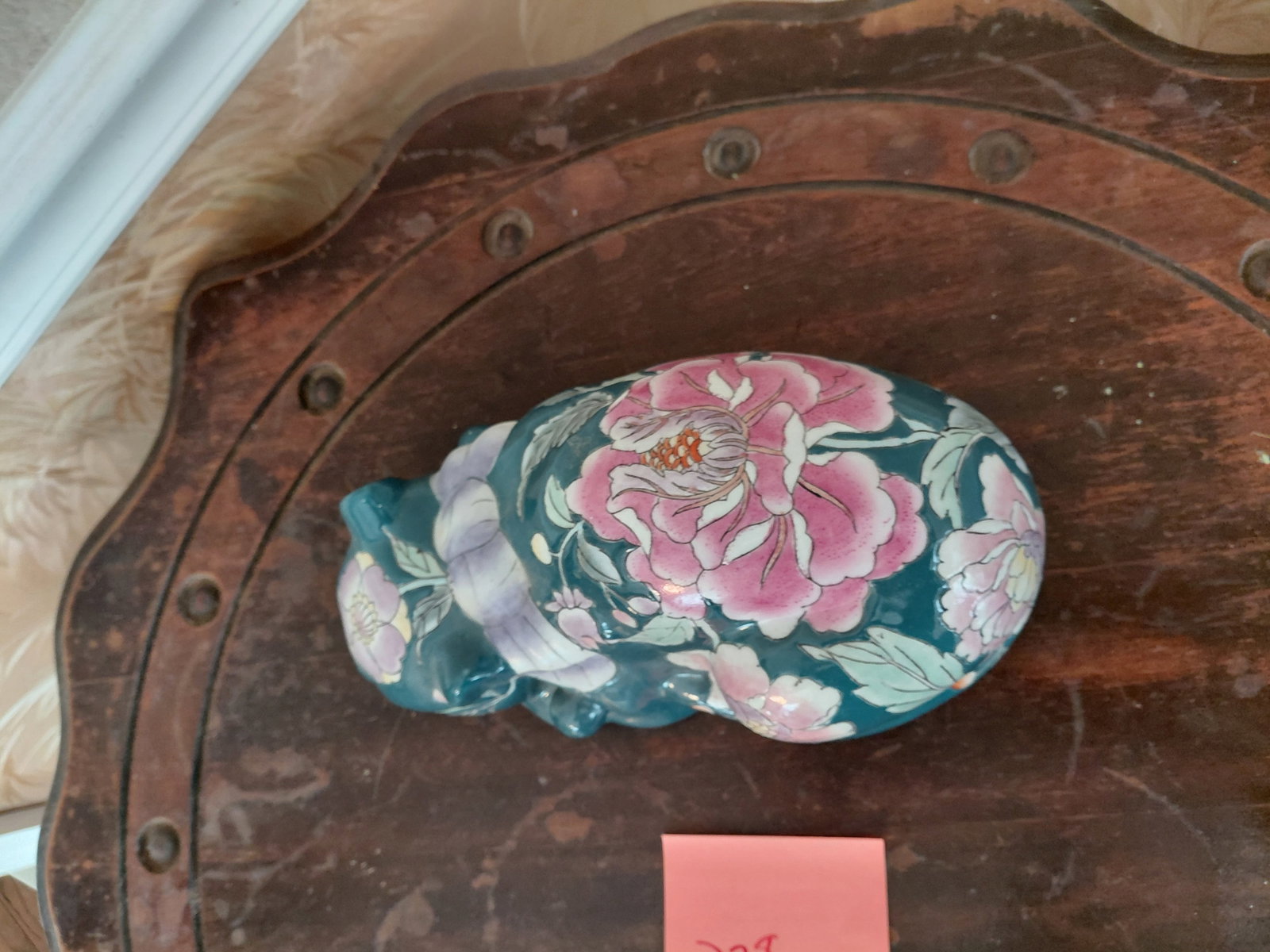 Asian Pottery Cat Statue - 4