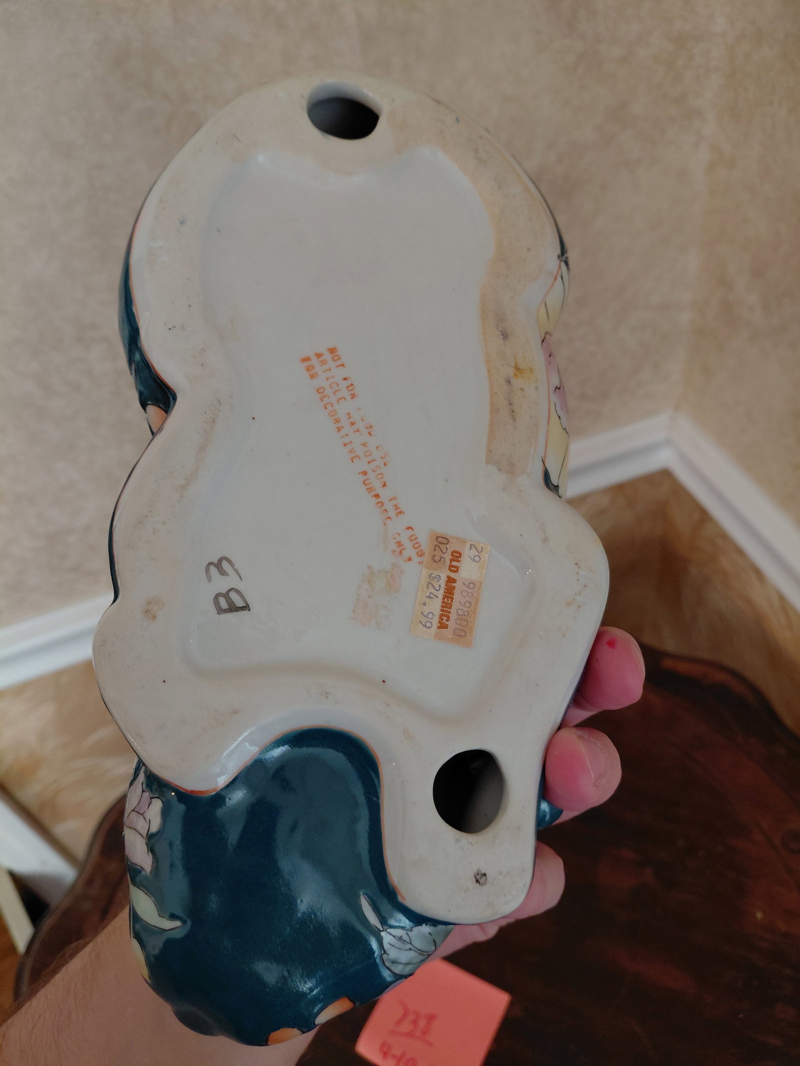 Asian Pottery Cat Statue - 5