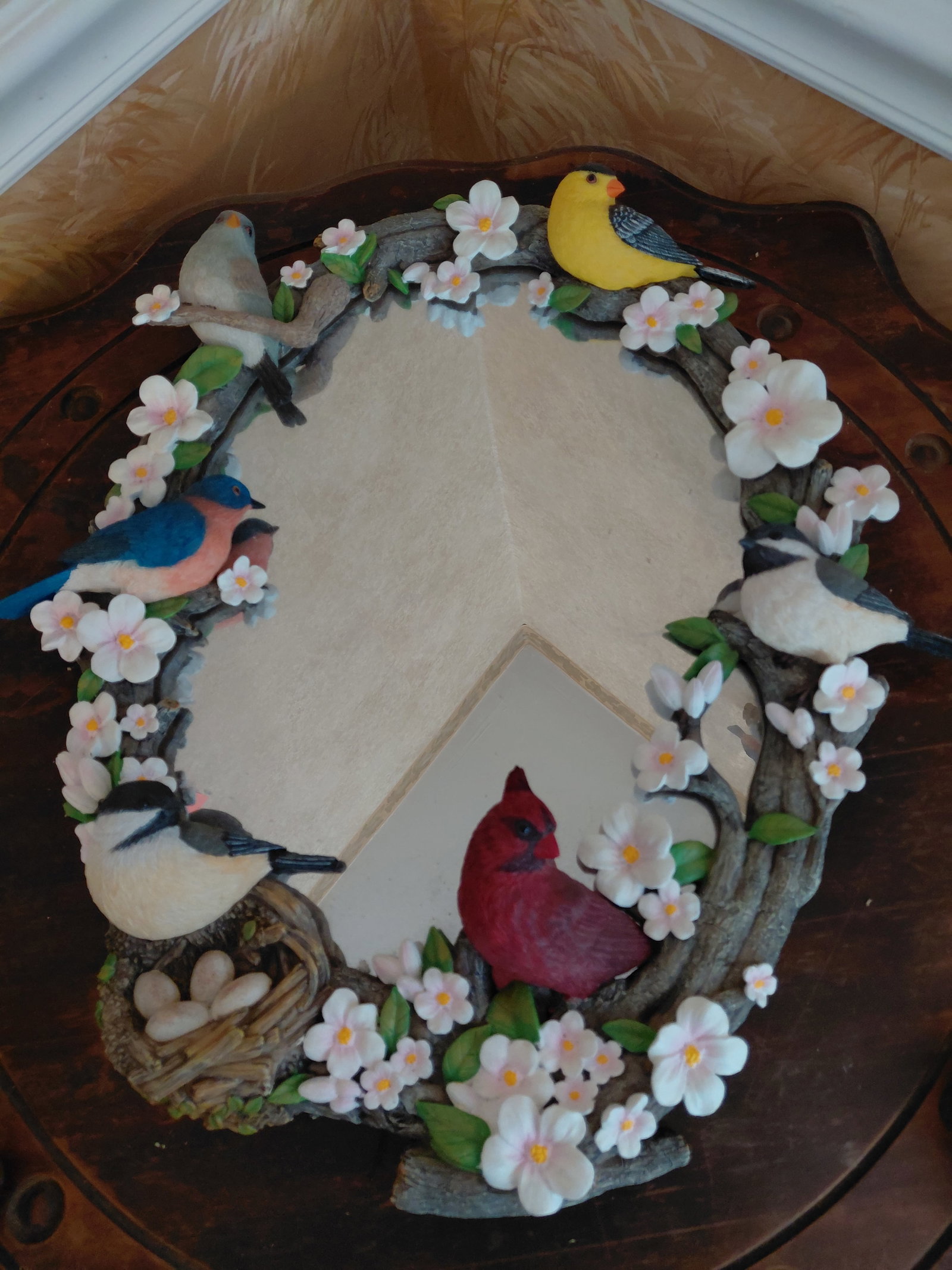 Bradford Exchange Garden Reflections Sculpted Wall Mirror / Numbered (1 of 6)