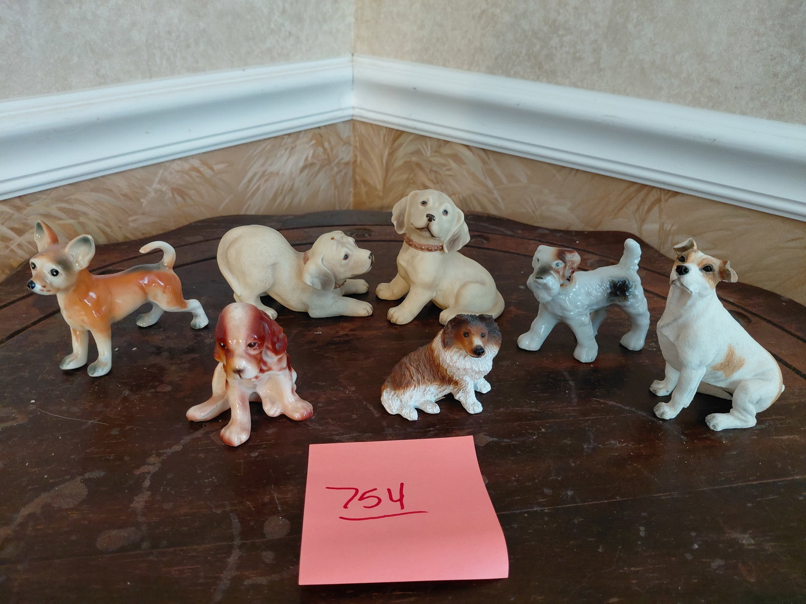 Large Lot of Dog Figurines / mix of porcelain and resin / as seen (1 of 5)