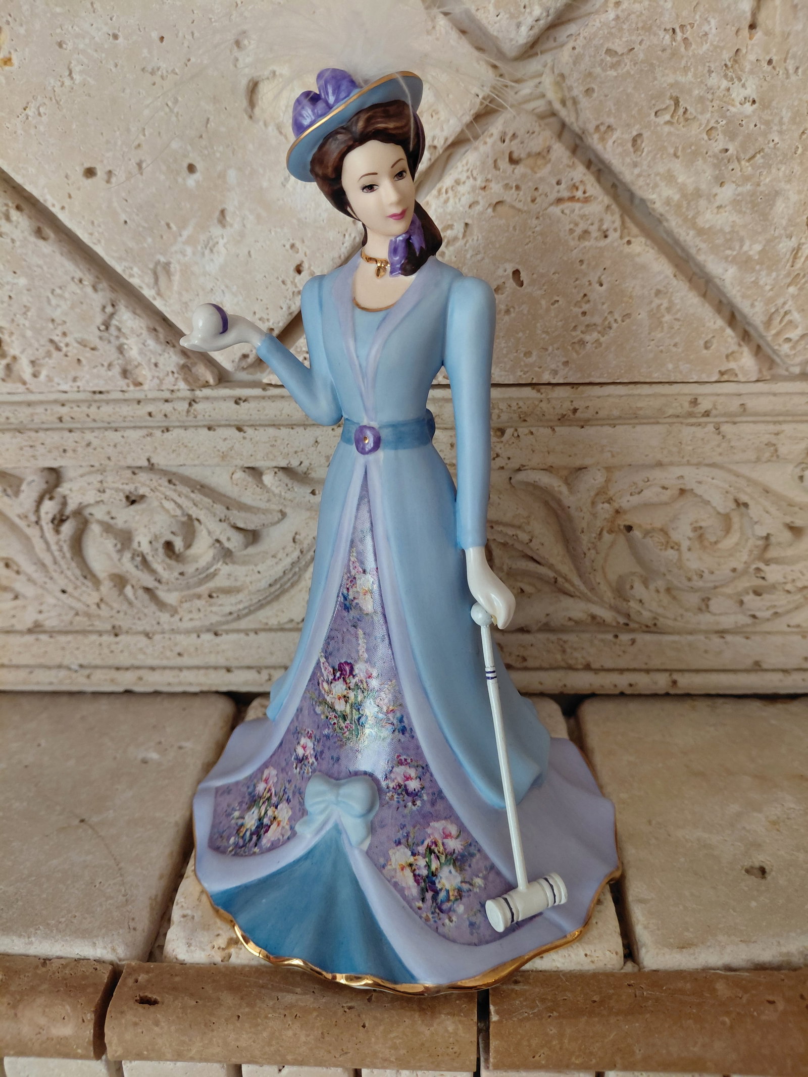 Bradford Exchange Lena Liu Figurine / Croquet Anyone (1 of 5)