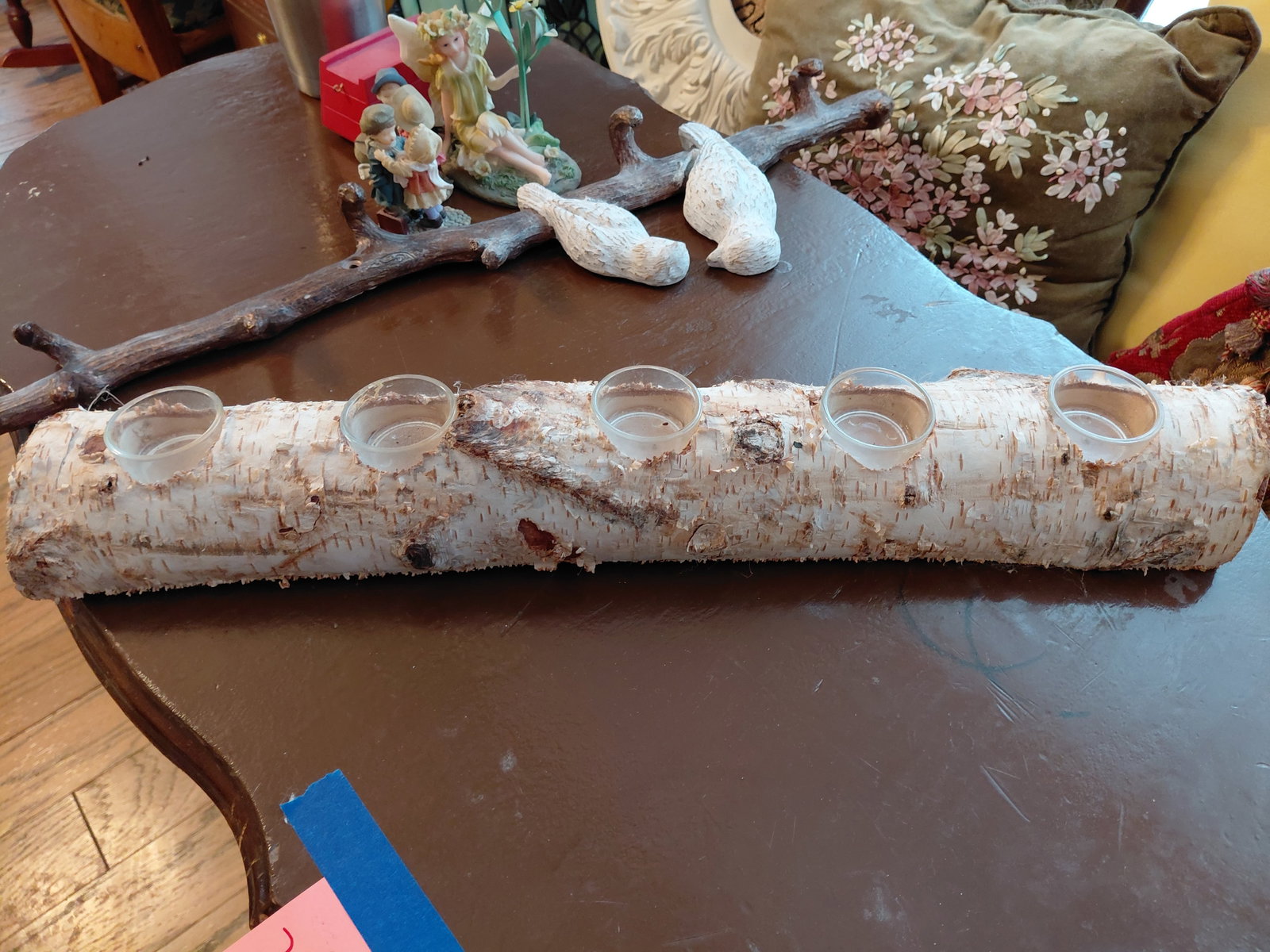 Birch Wood Candle Holder (1 of 4)