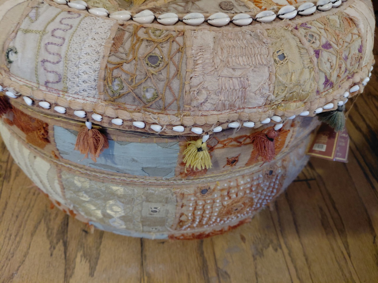 Contemporary Bohemian style Ottoman / as seen - 6