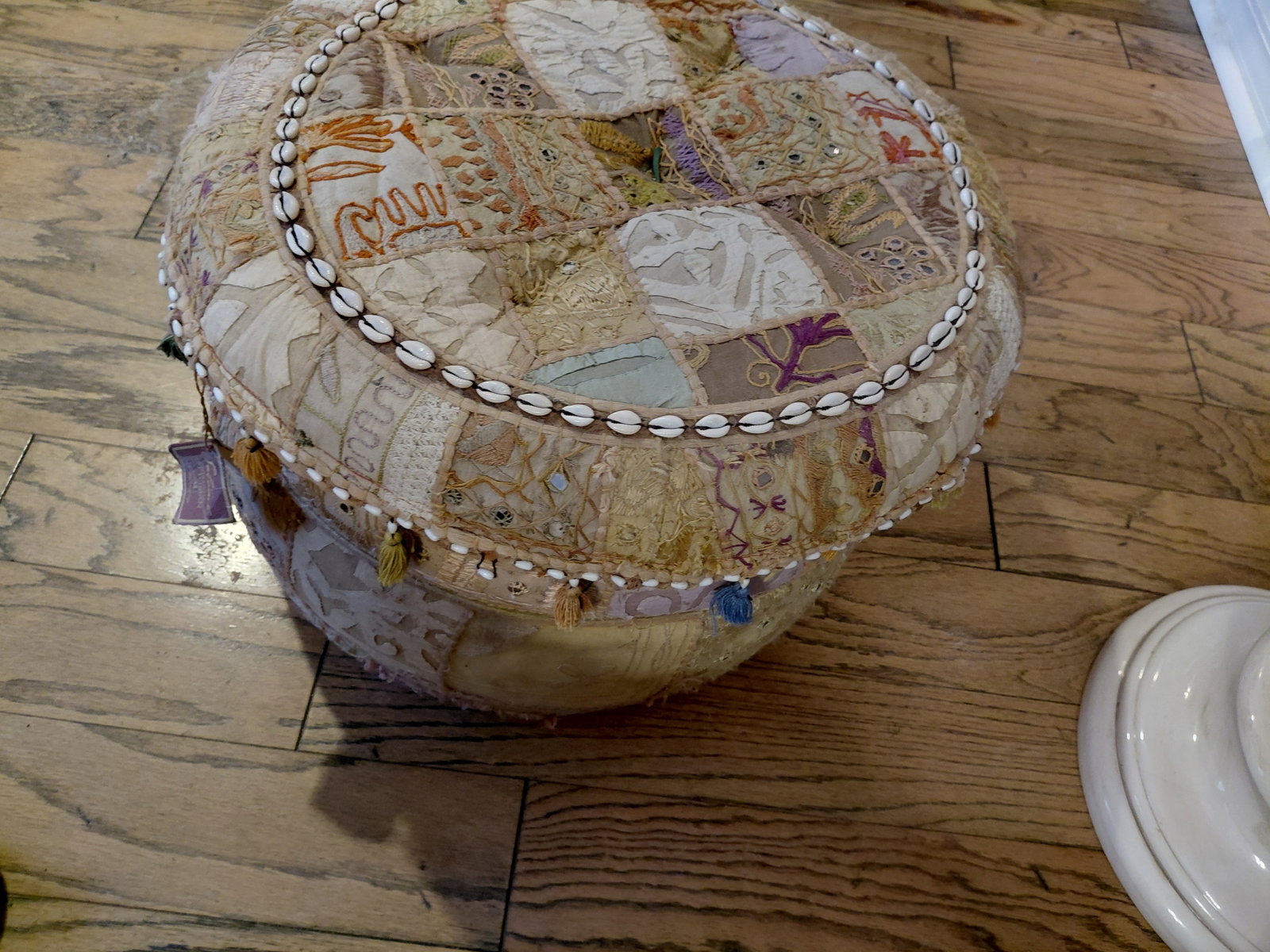Contemporary Bohemian style Ottoman / as seen - 7