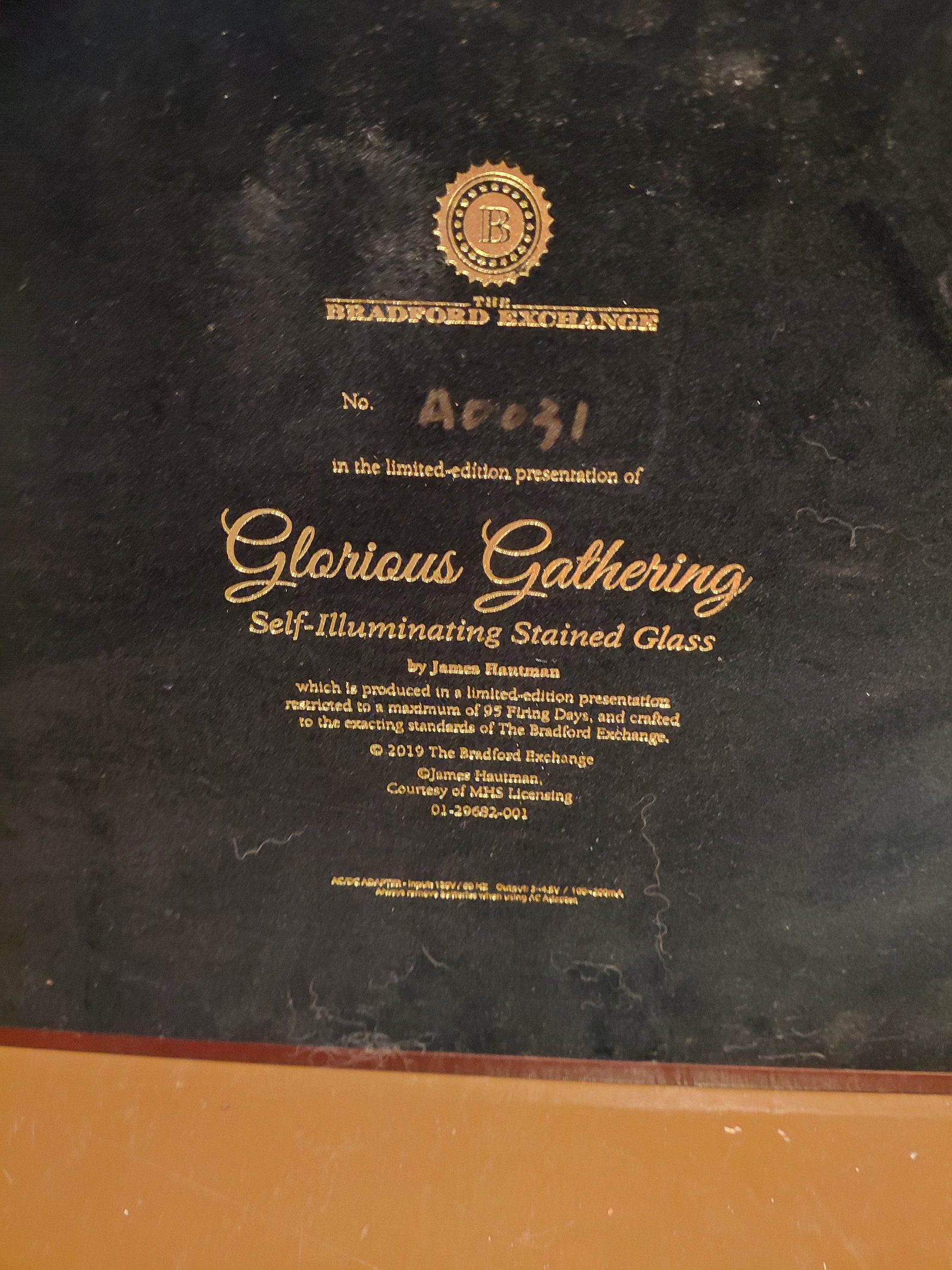 Bradford Exchange Light up Artwork Glorious Gatherings / Untested - 6