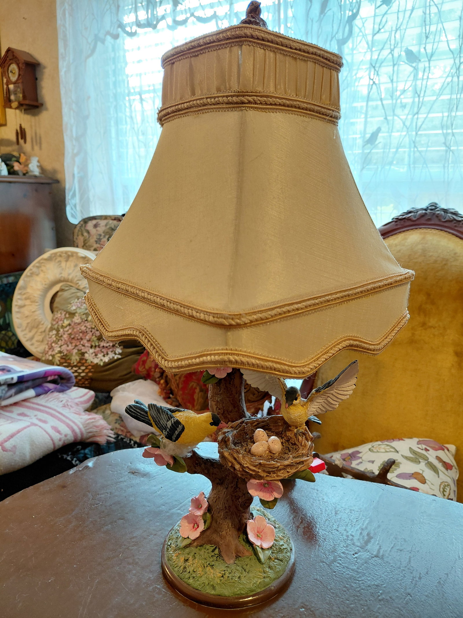 Bradford Exchange Natures Poetry Tabletop Lamp: Bradford Exchange Natures Poetry Tabletop Lamp