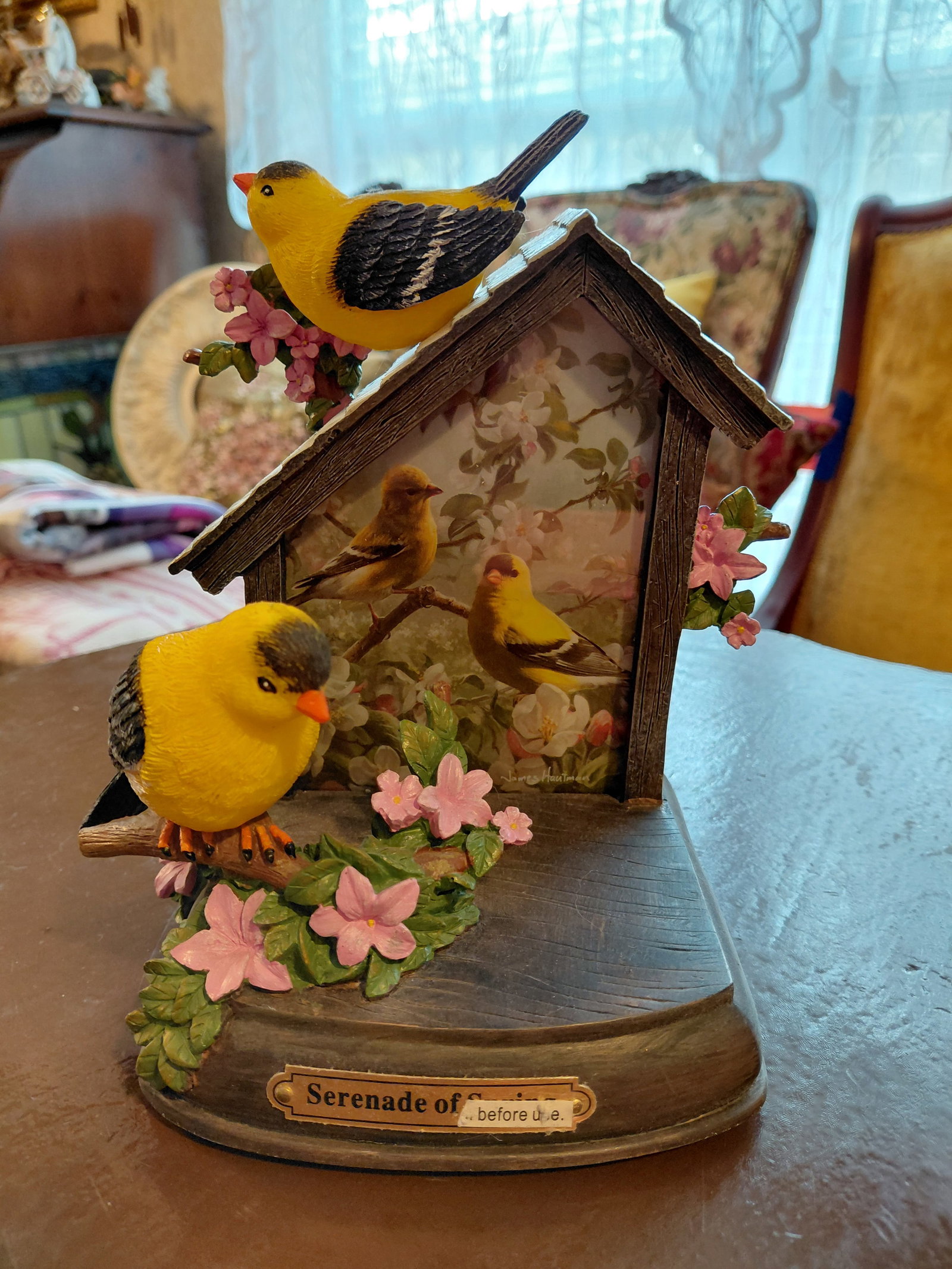 Bradford exchange Serenade of Spring Musical Figurine / Untested: Bradford exchange Serenade of Spring Musical Figurine / Untested