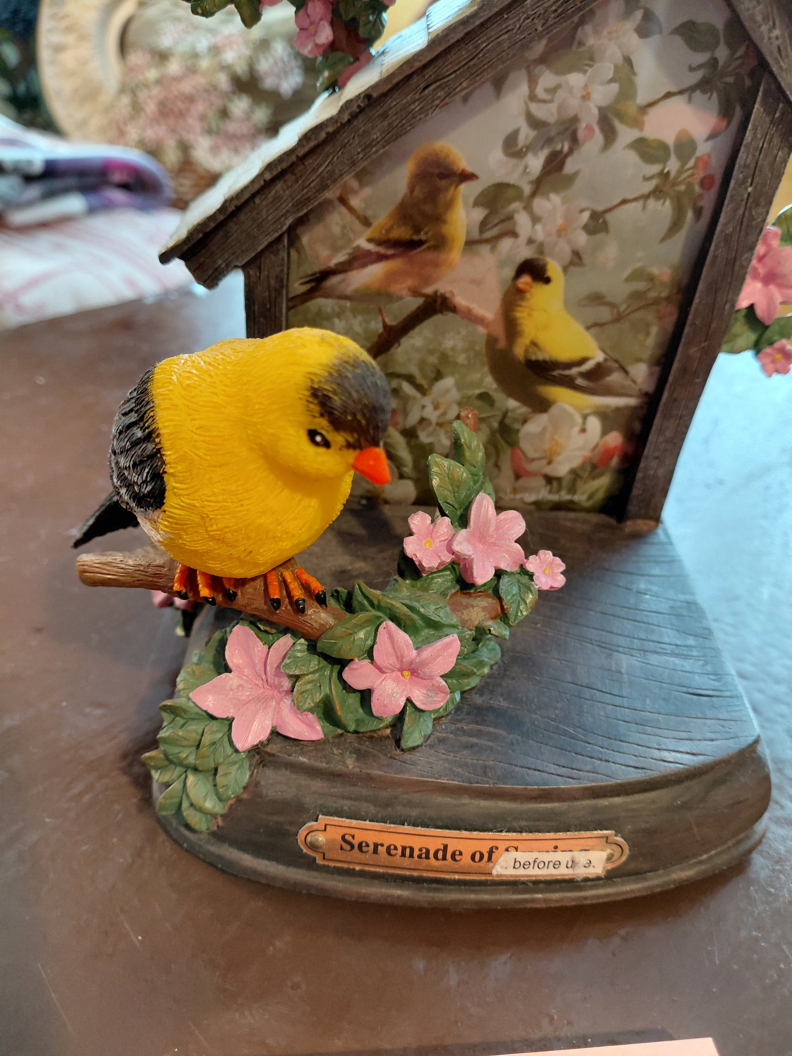 Bradford exchange Serenade of Spring Musical Figurine / Untested - 3