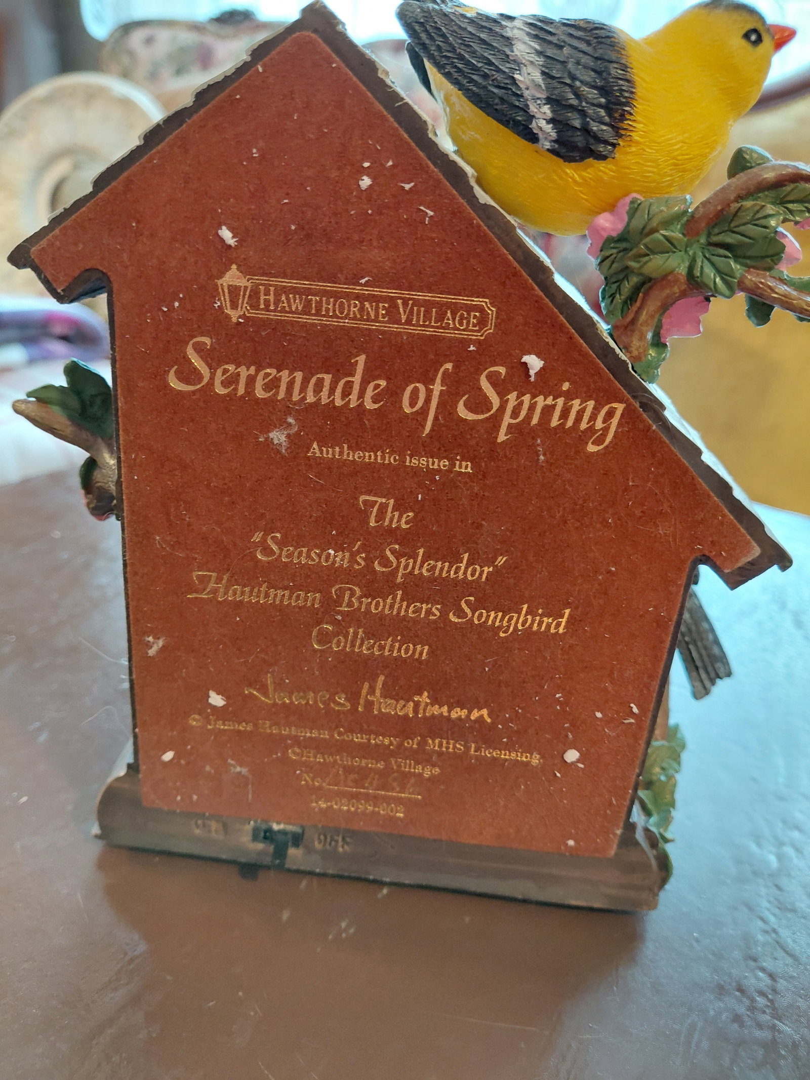 Bradford exchange Serenade of Spring Musical Figurine / Untested - 4