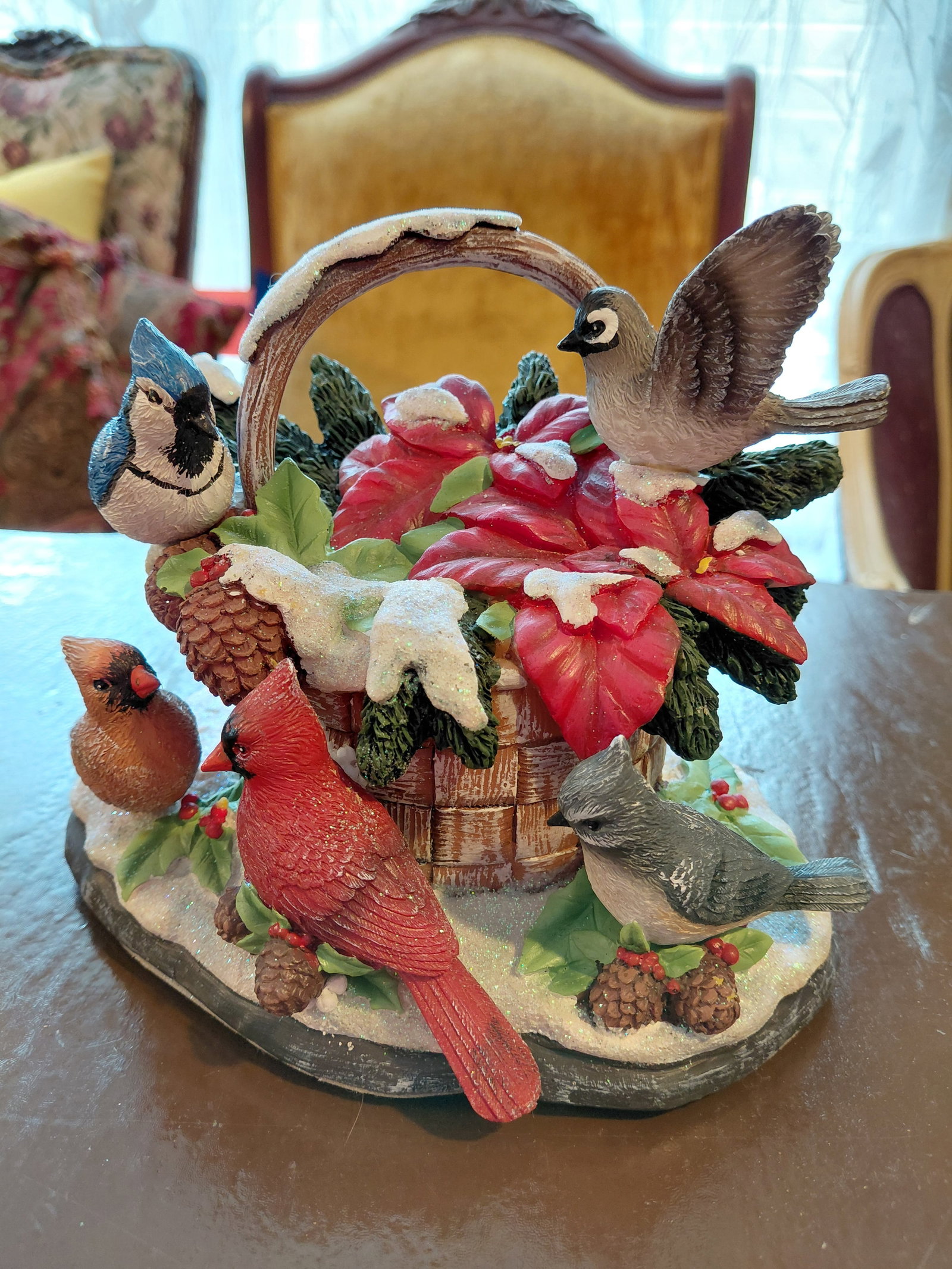 Winter Melody Musical Figurine by Bradford Exchange Natures Songbook Collection / Untested: Winter Melody Musical Figurine by Bradford Exchange Natures Songbook Collection / Untested