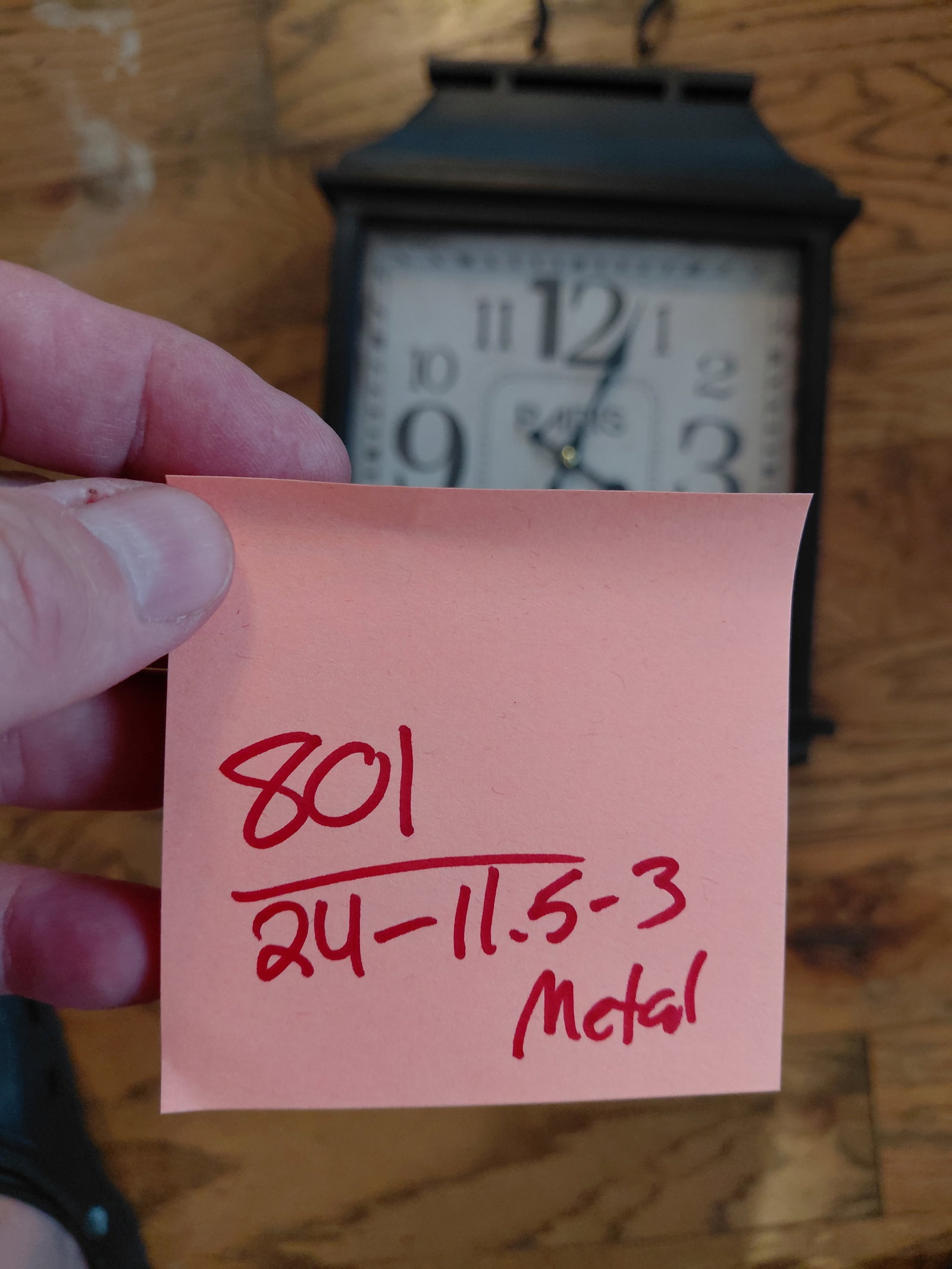 Metal Wall Clock / Untested - 2