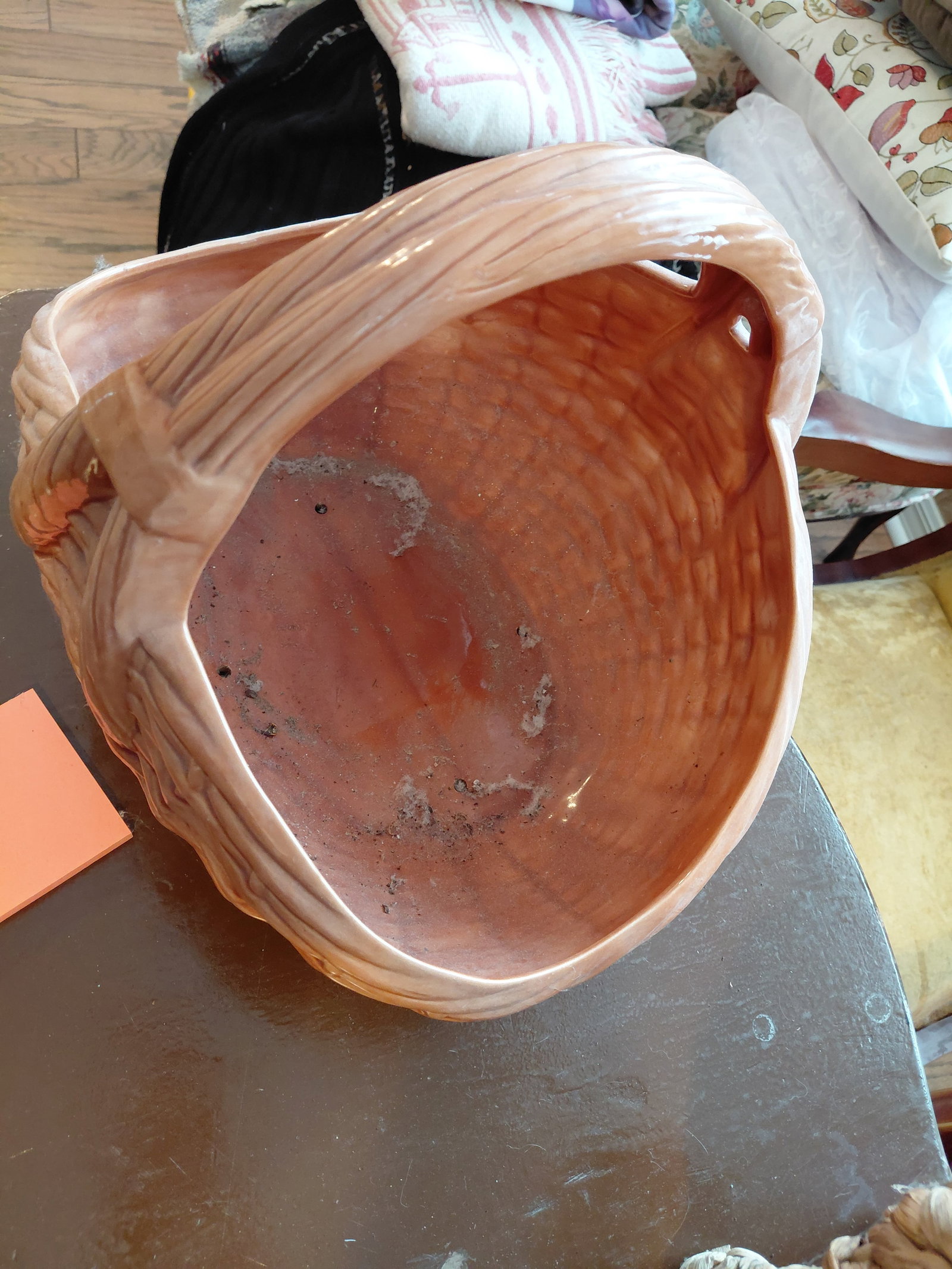 Unique Pottery basket Planter - 3