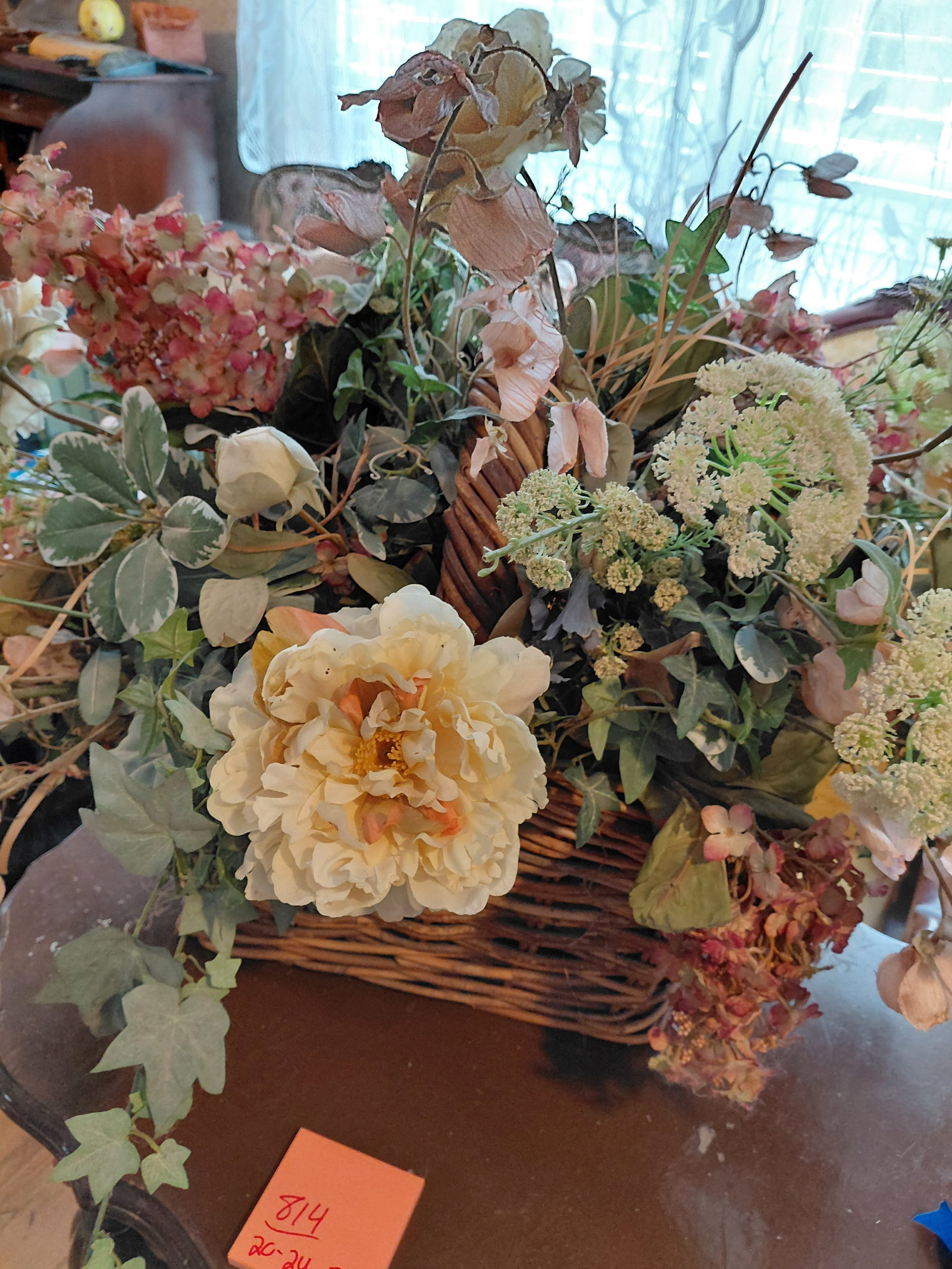 Large Floral Basket - 4