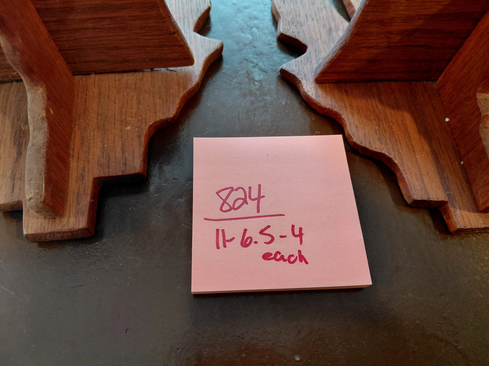 Arts and Crafts Style Wood Wall Sconce Shelves - 2