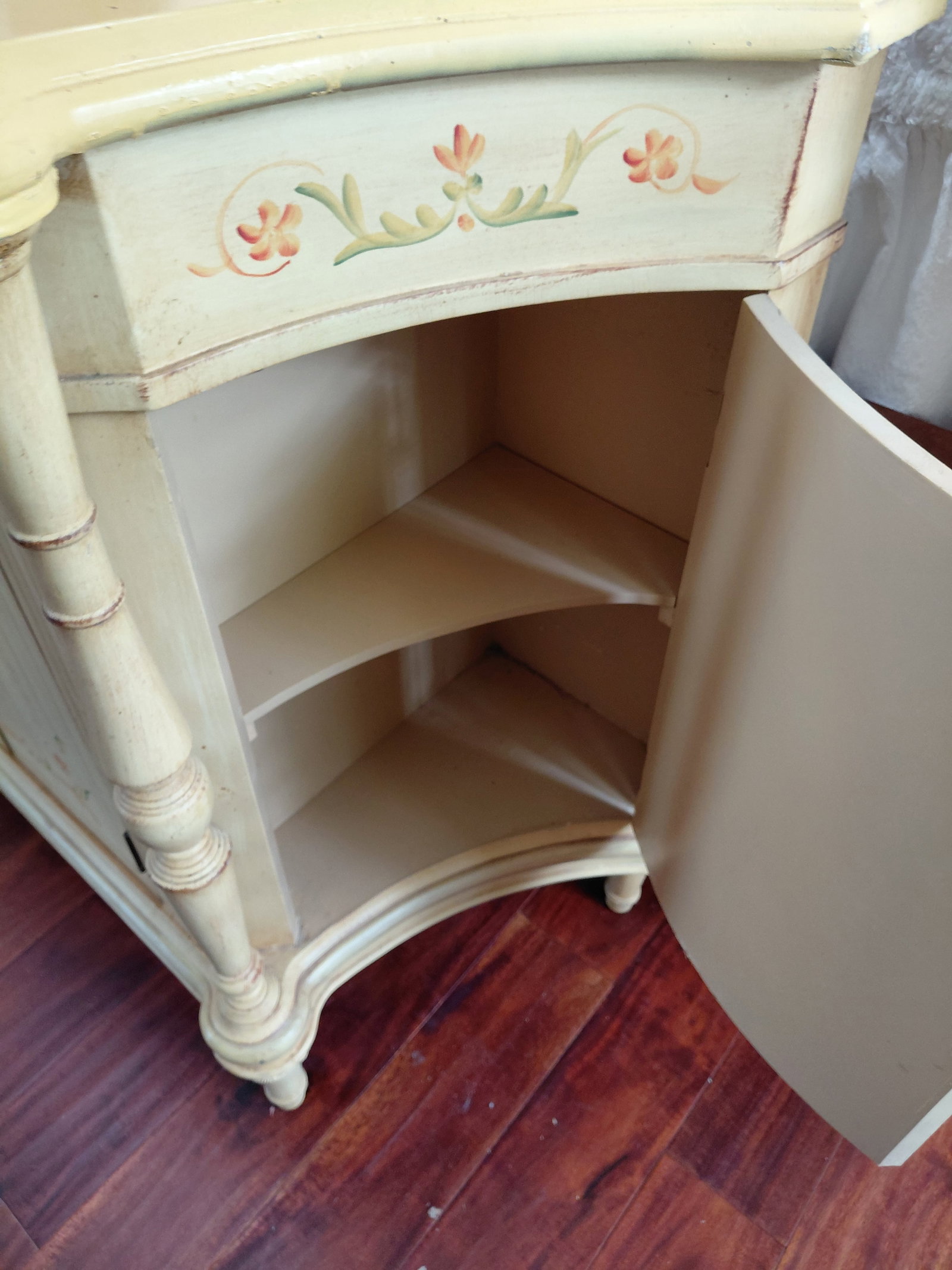 Ornate French Country Entry Cabinet with Curved Doors / Contemporary - 8