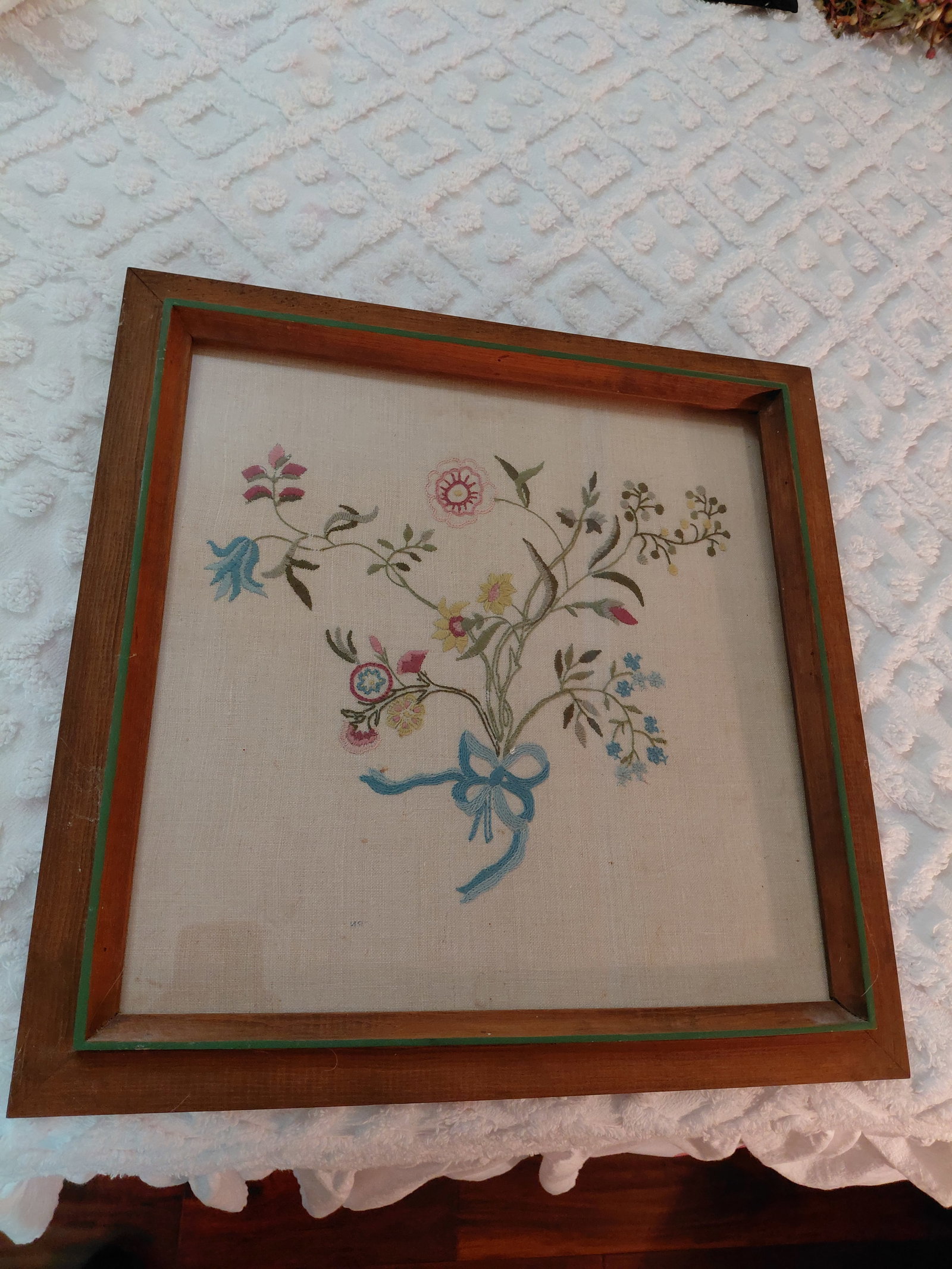 Vintage Frame Embroidery Artwork (1 of 6)