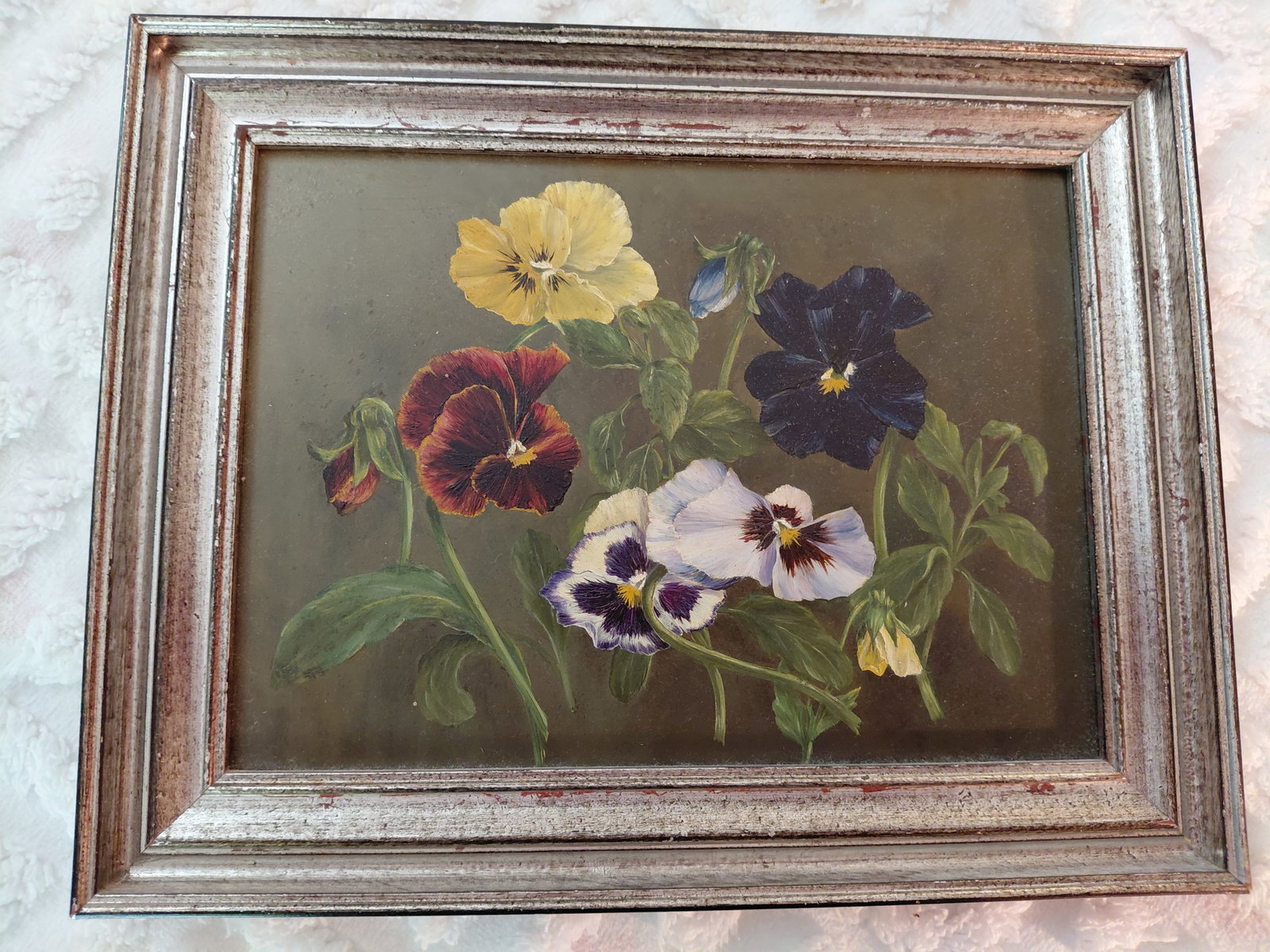 Framed Oil Painting Floral / Academy Boards New York: Framed Oil Painting Floral / Academy Boards New York