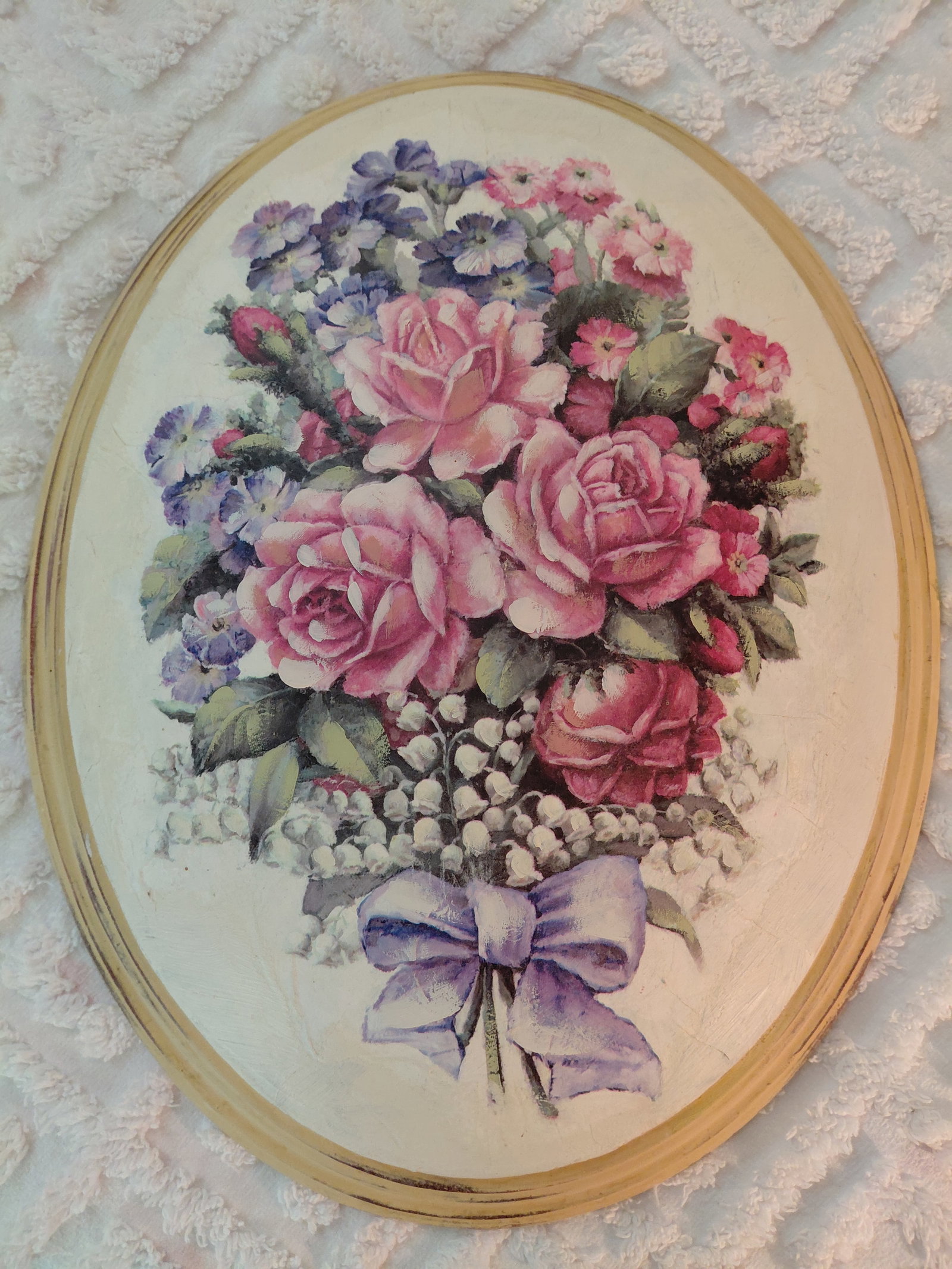Mid Century Ceramic Domed Wall Art (1 of 6)