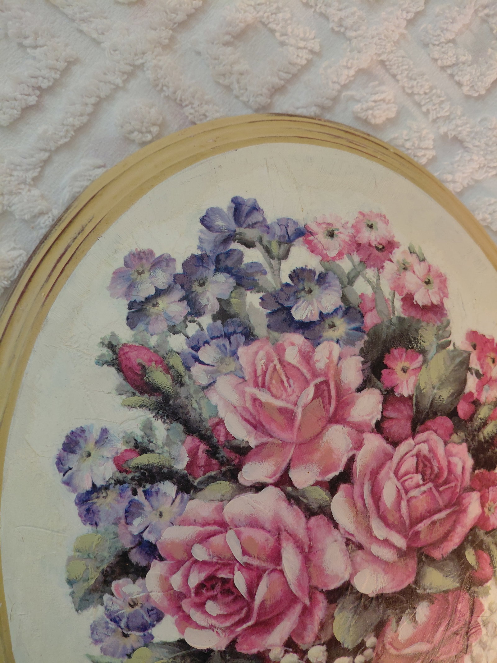 Mid Century Ceramic Domed Wall Art - 3