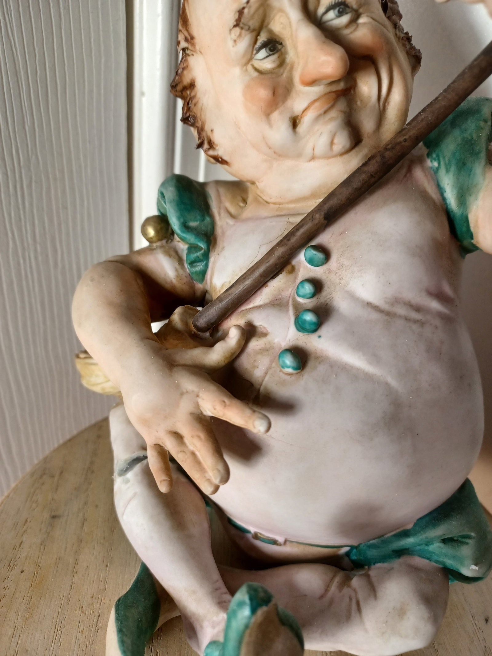 Vintage Capodimonte Giuseppe Cappe Figure / Condition Issue as seen - 4