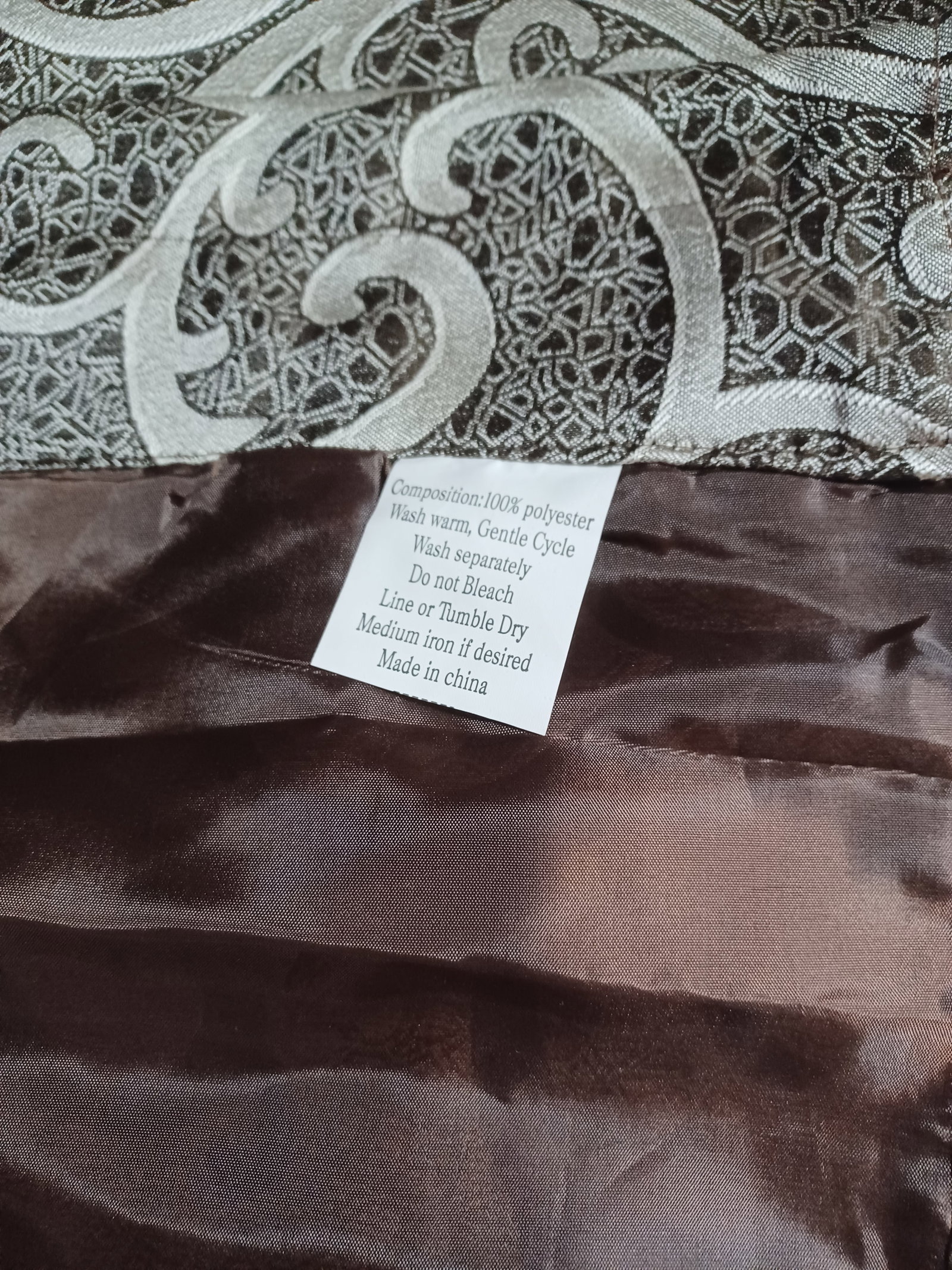 Four Ornate Curtain Panels 82 Length - 5