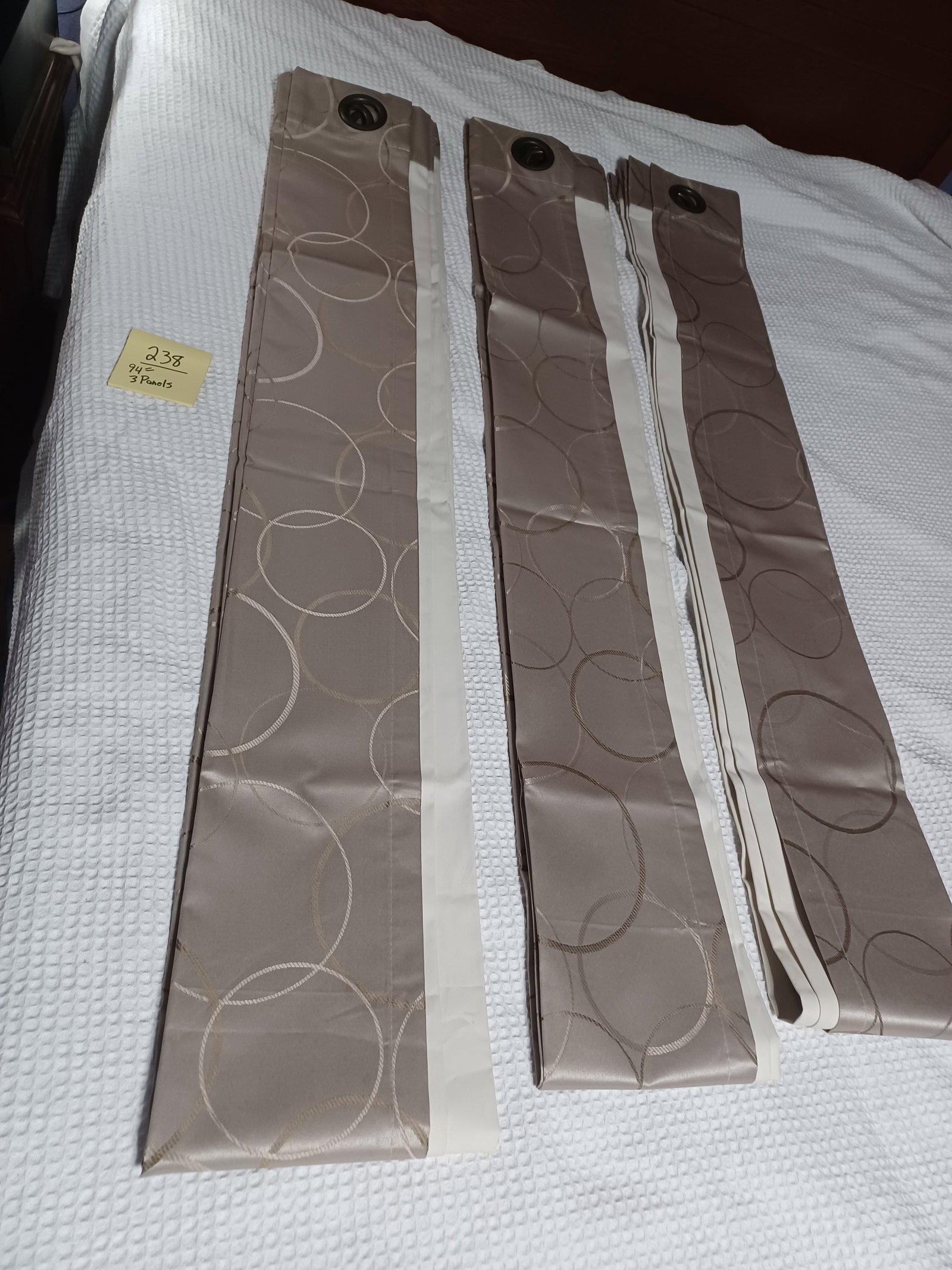 Thee Curtain Panels 94 length (1 of 6)