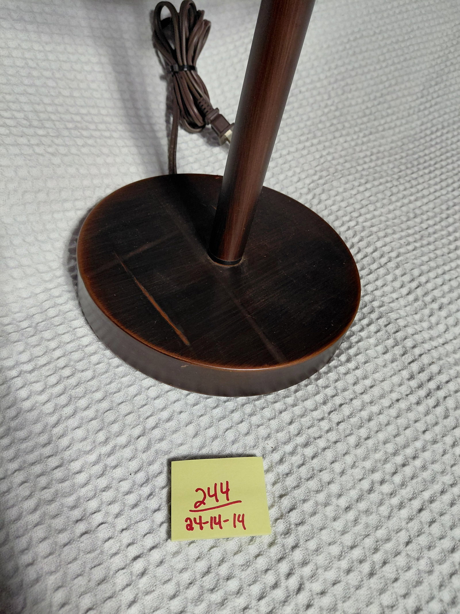 Unique Metal Lamp / Shade still has plastic cover on - 2