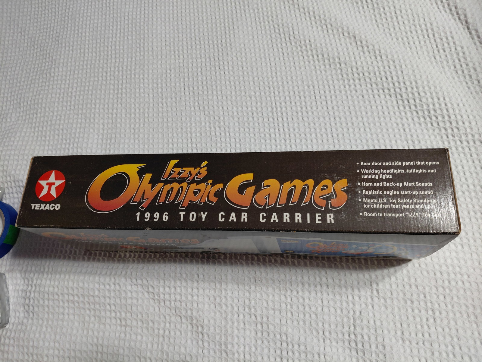 Texaco 1996 Toy Car Carrier / Izzys Olympic Games / Original Box - 4