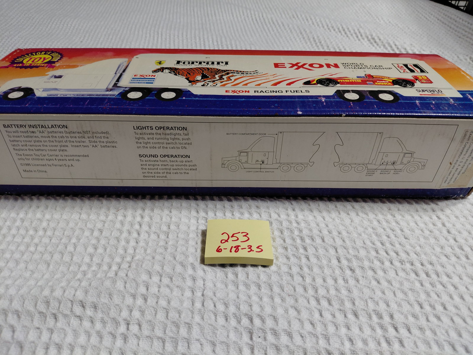 Exxon 1995 Ferrari Racing Car Carrier / Oriinal Box - 2