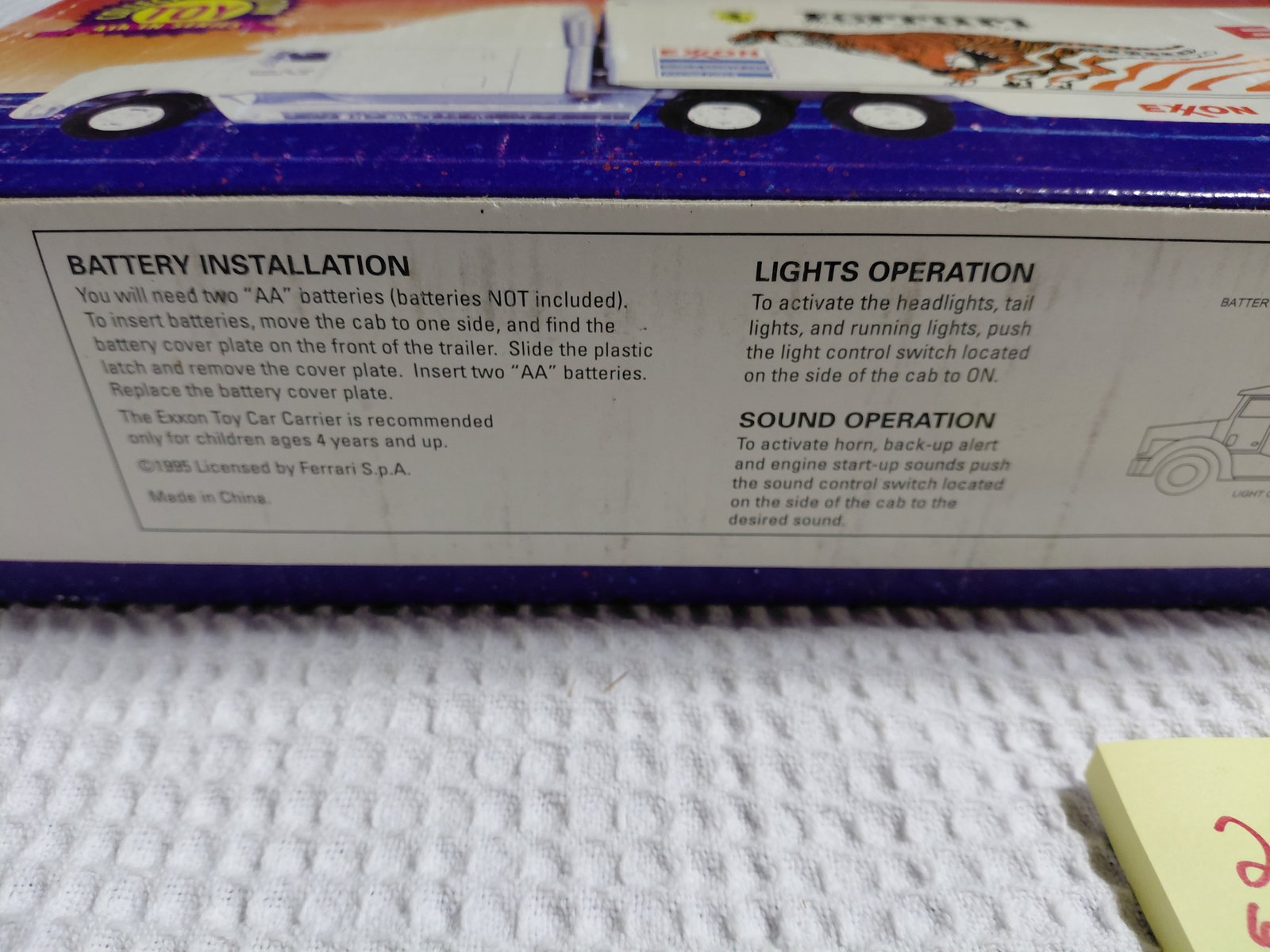 Exxon 1995 Ferrari Racing Car Carrier / Oriinal Box - 3