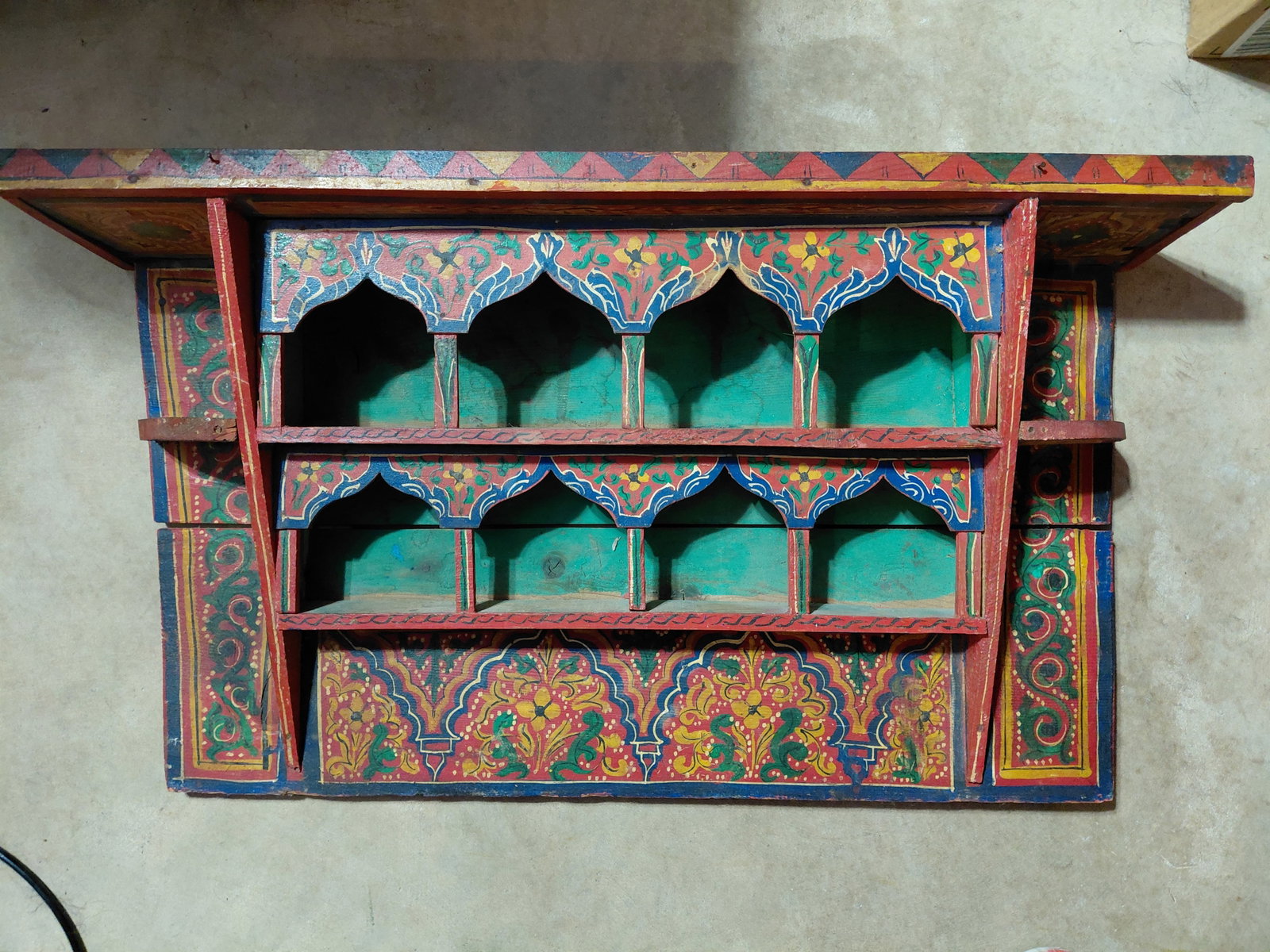 Beautiful Vintage Early 1900s Moroccon Wall Shelf (1 of 10)