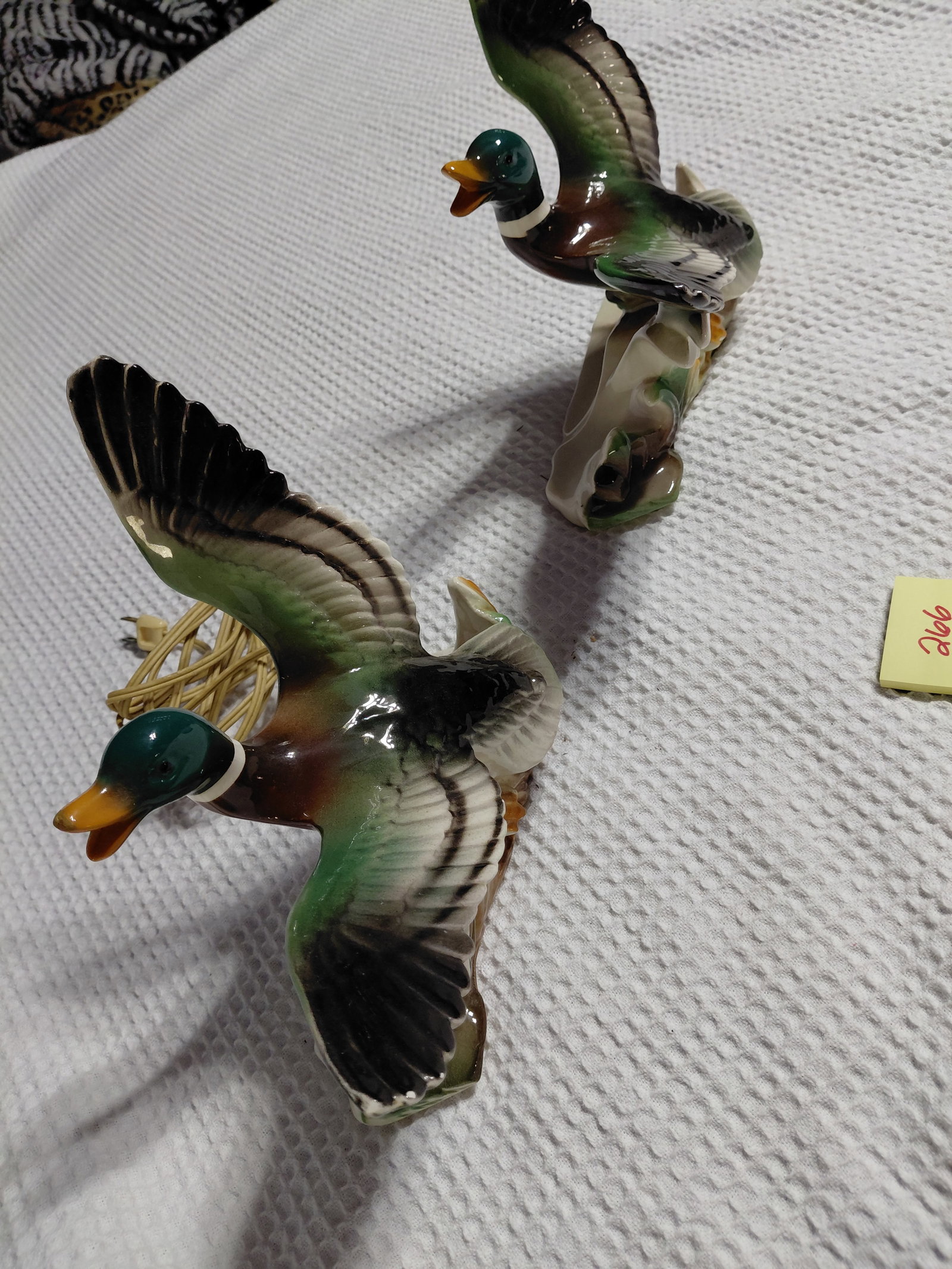 Pair of Mid Century Lane Duck Lamps / One missing Light as seen - 3