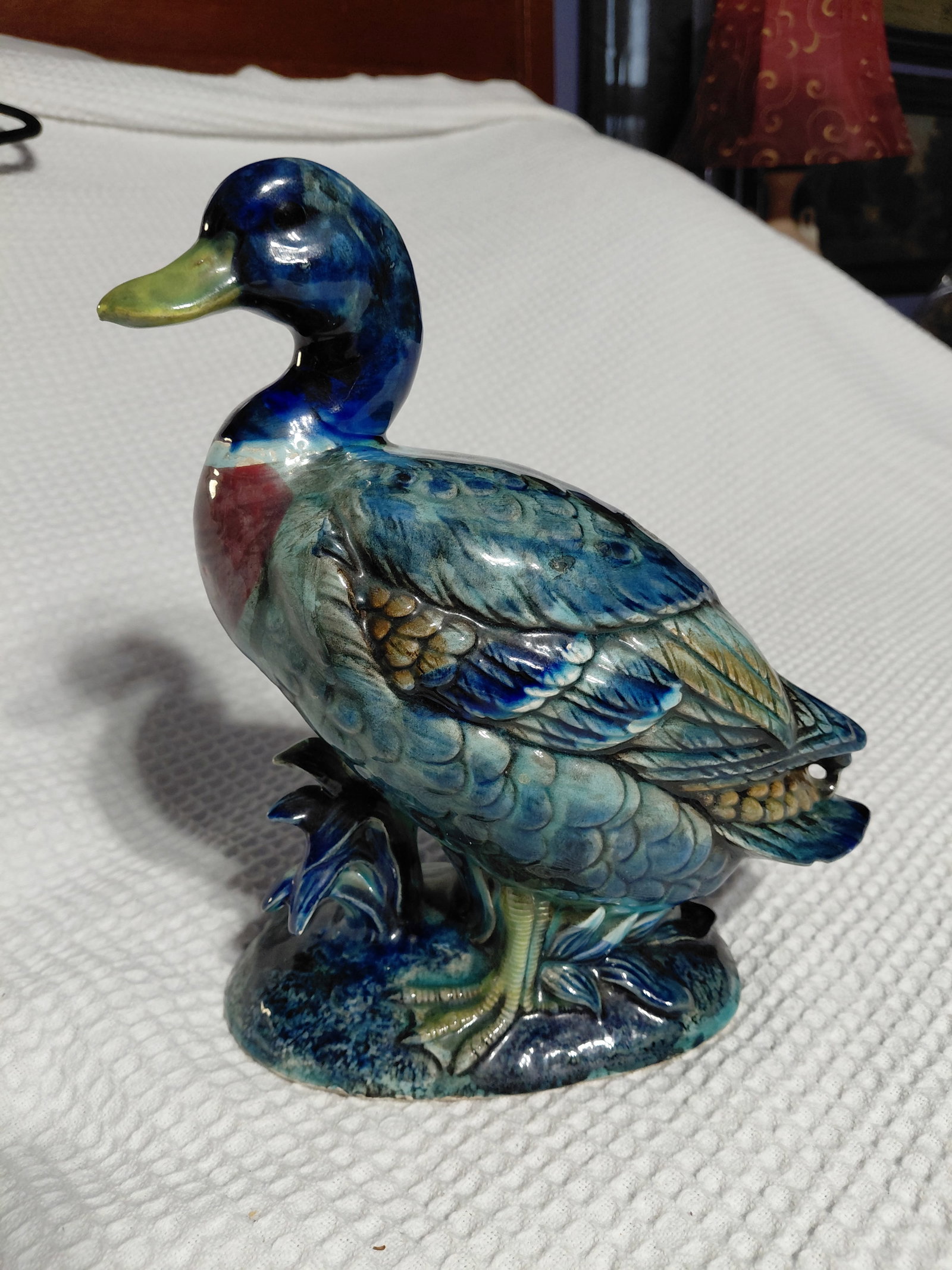 Large Vintage Beautiful Duck Statue (1 of 8)