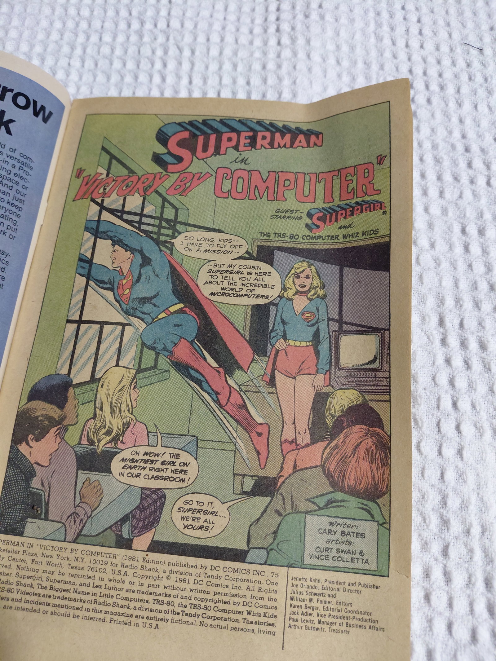 Vintage Superman Comic / Radio Shack Promo / As seen - 5