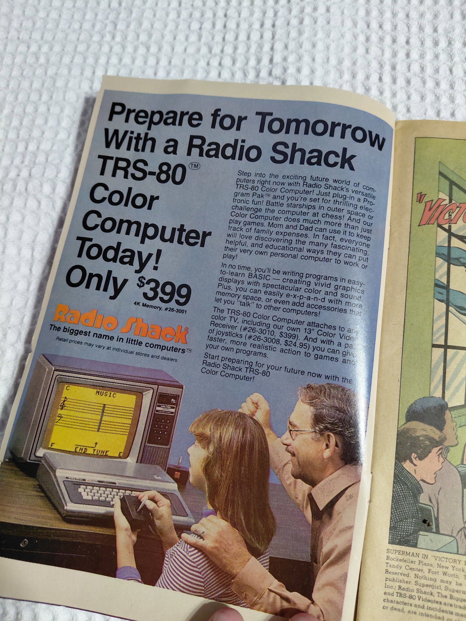 Vintage Superman Comic / Radio Shack Promo / As seen - 6