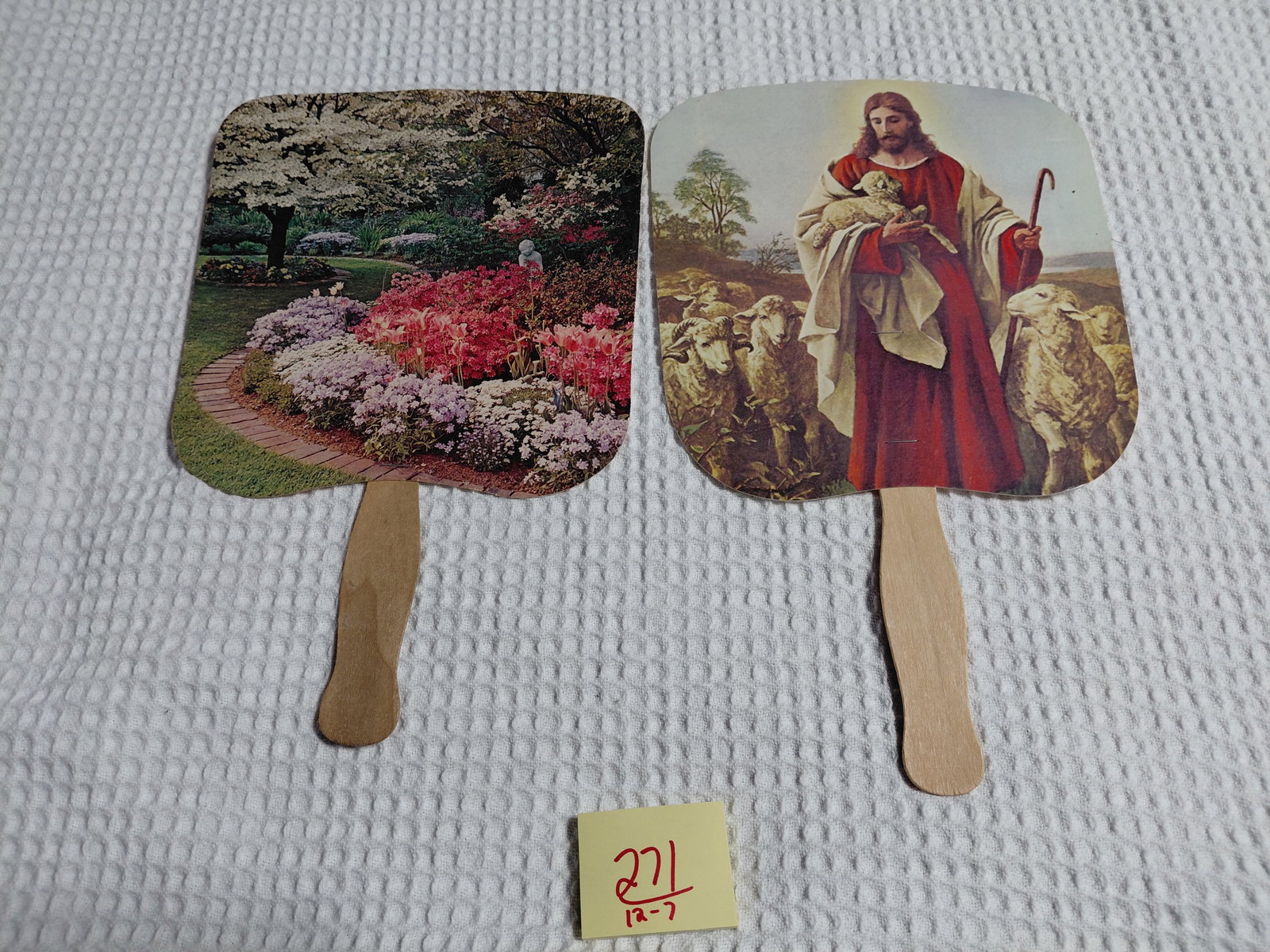 Pair of Vintage Advertising Fans - 2