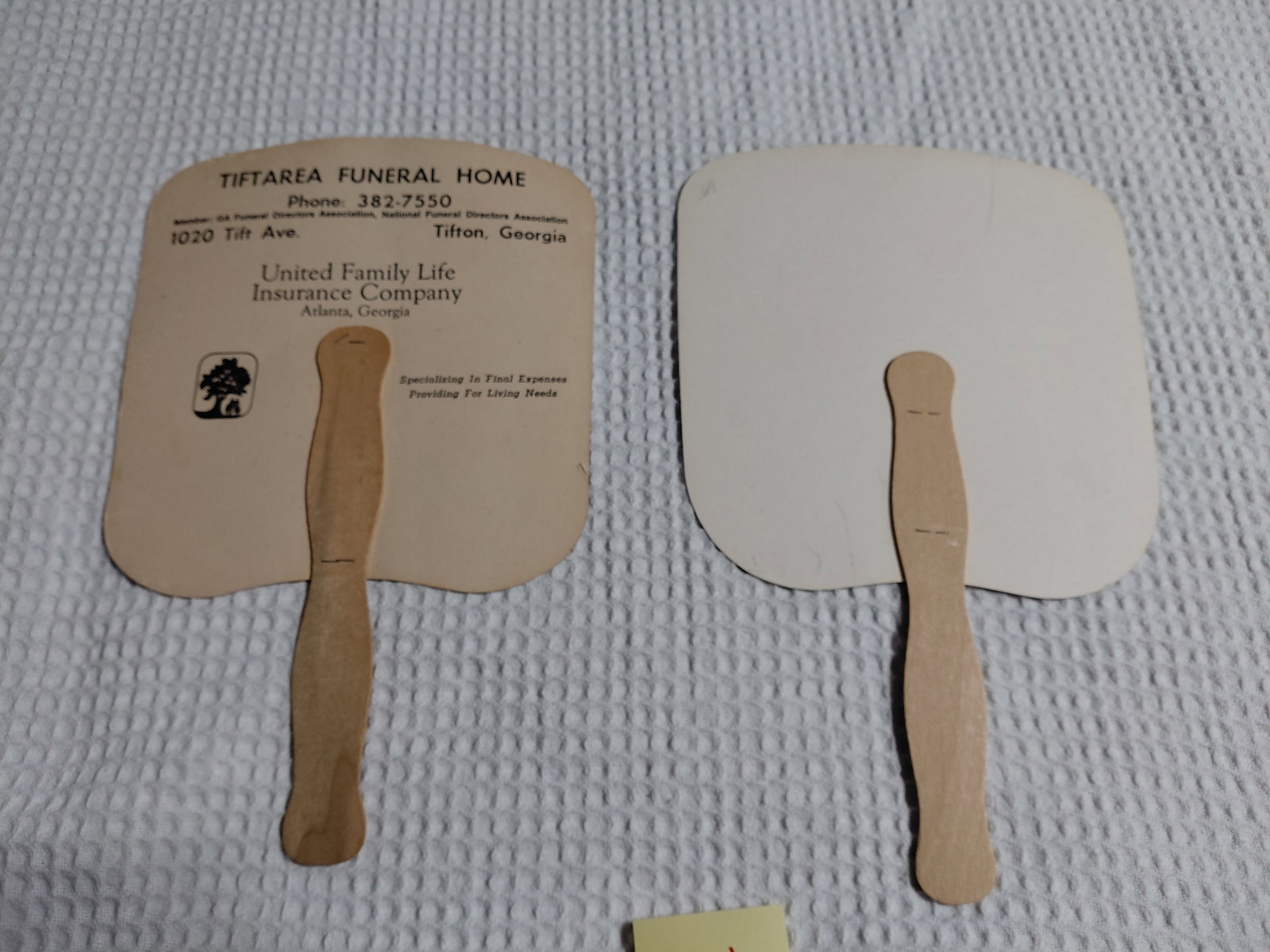 Pair of Vintage Advertising Fans - 5