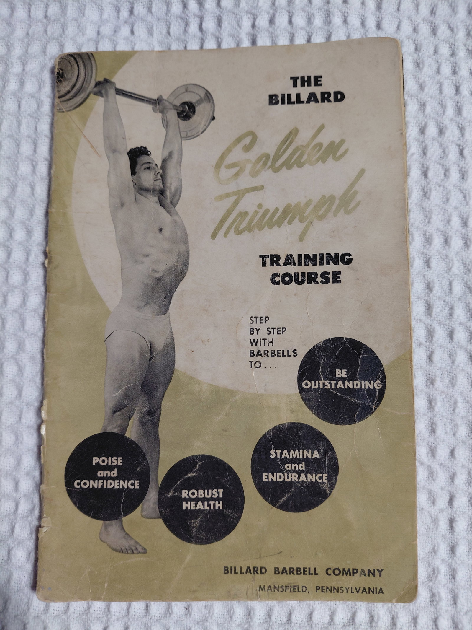 Mid Century Golden Triumph Training Course by Billiard Barbell Company / as seen (1 of 7)