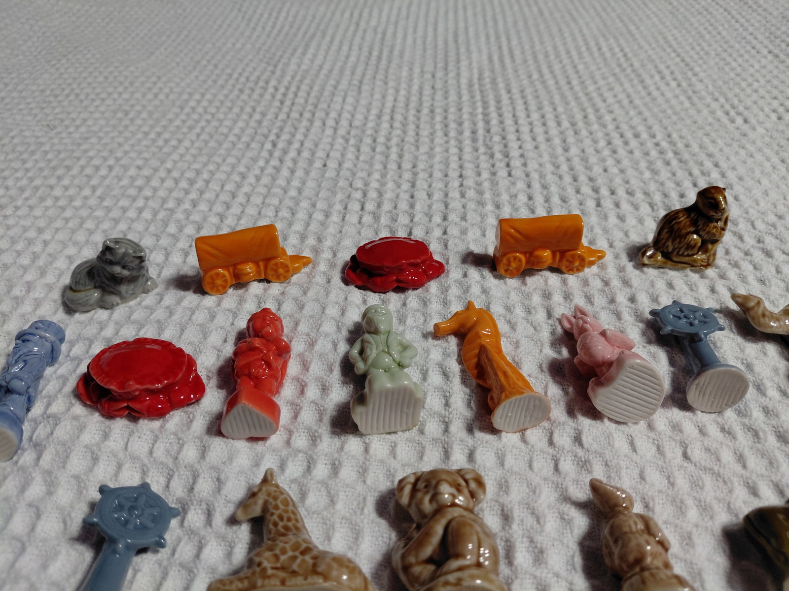 Large Lot of Vintage Wade Rose Tea Pottery Figurines - 6