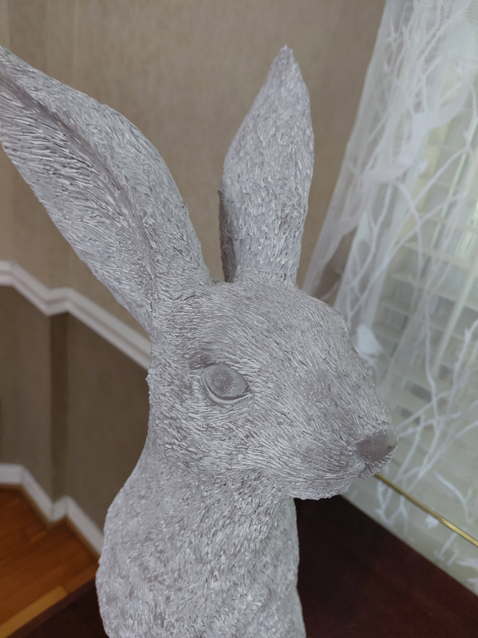 Large Resin Bunny Rabbit Statue - 3