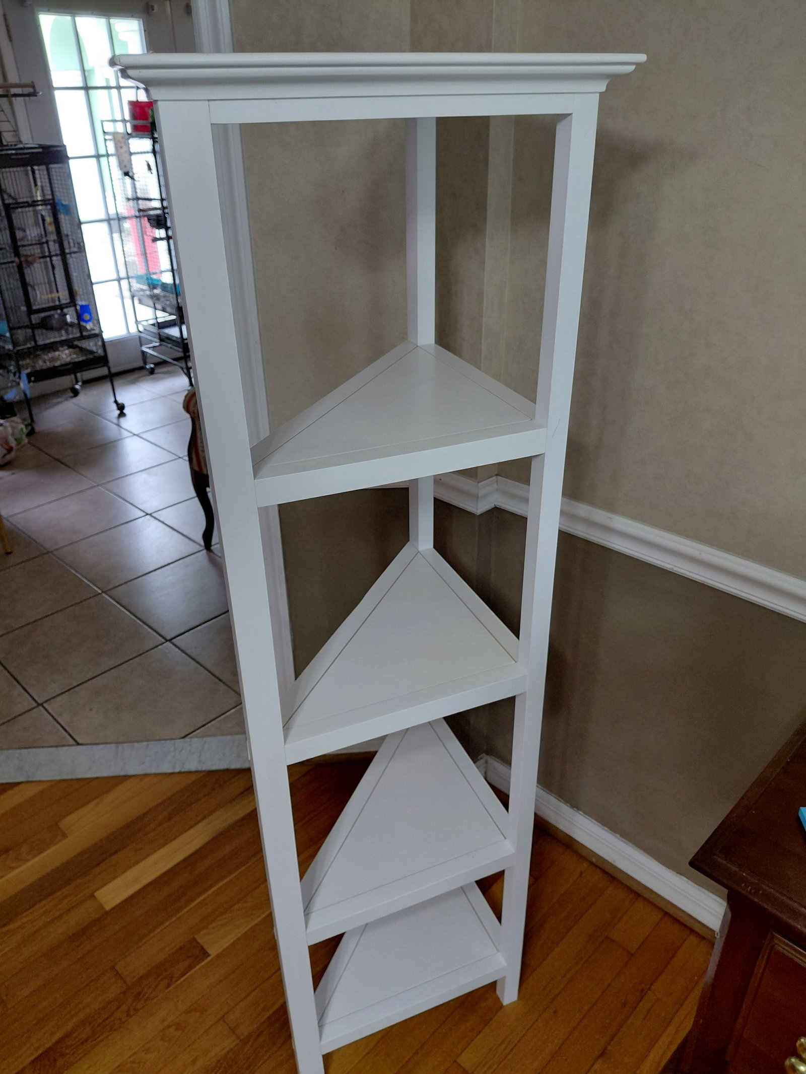 White Corner Shelf / Like New - 5