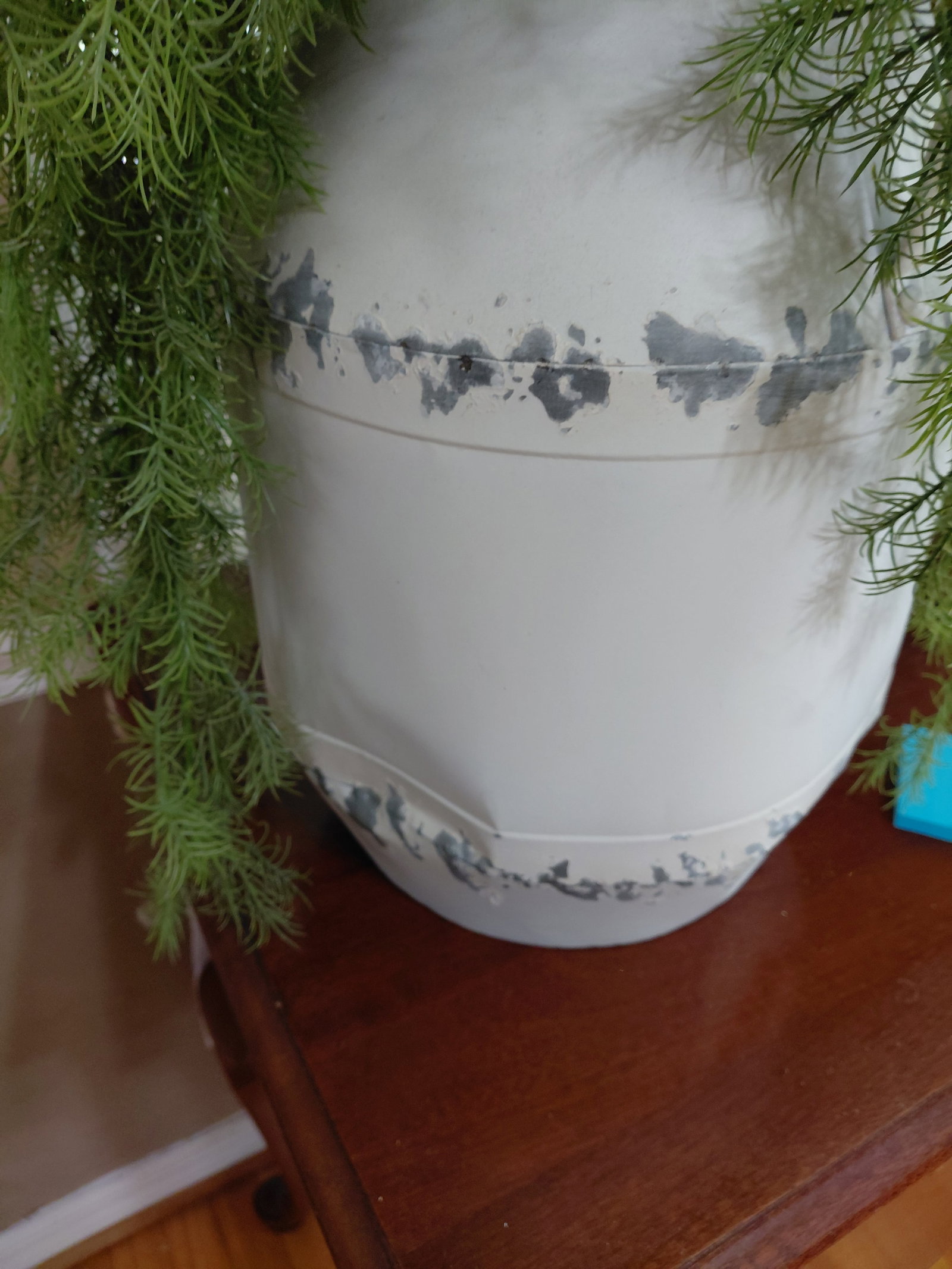 Metal Farmers Market Barrel with Greenery and Bird D?cor - 8