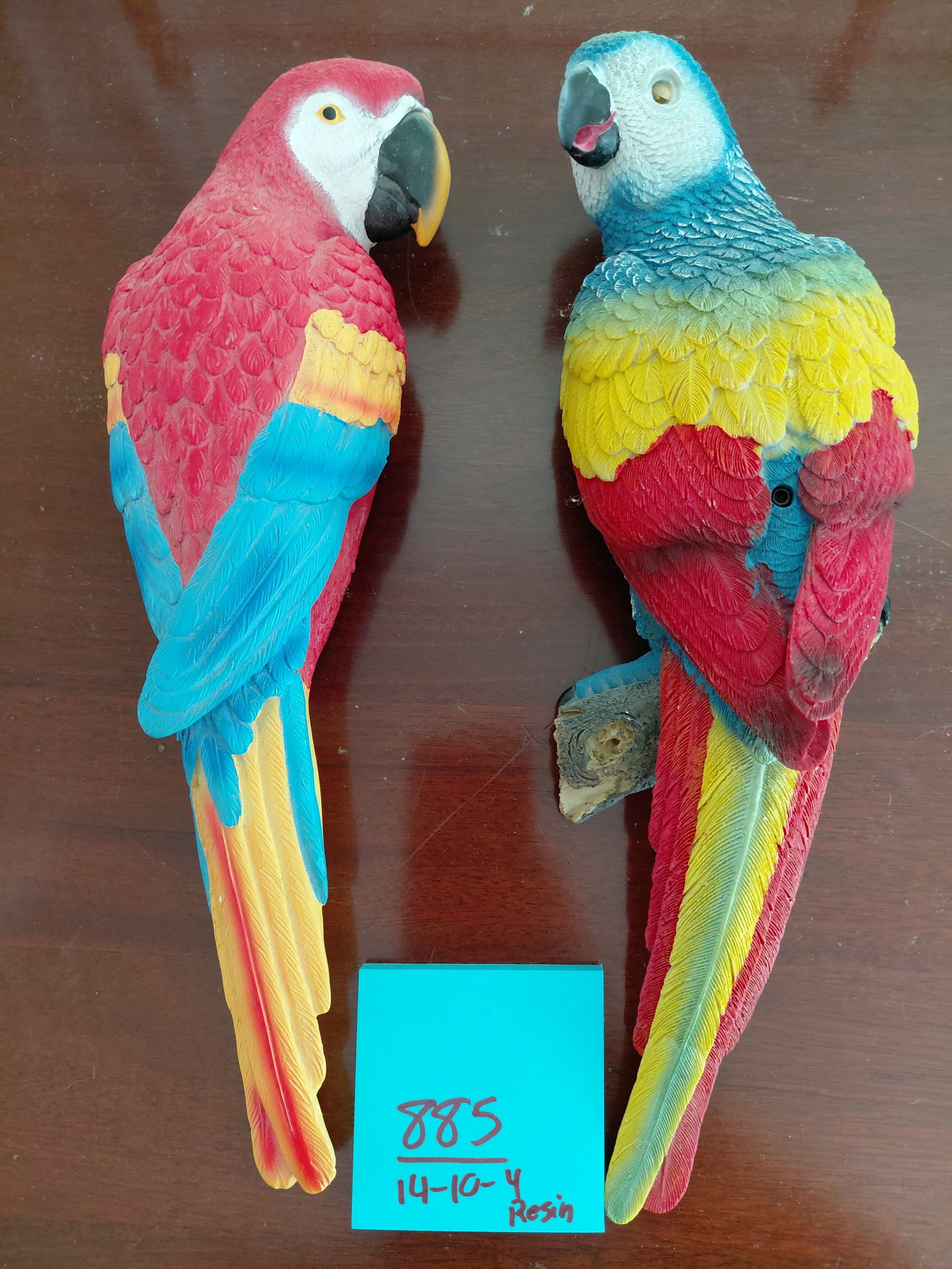 Pair of Wall Figure Parrots / One is motion sensor and untested - 2