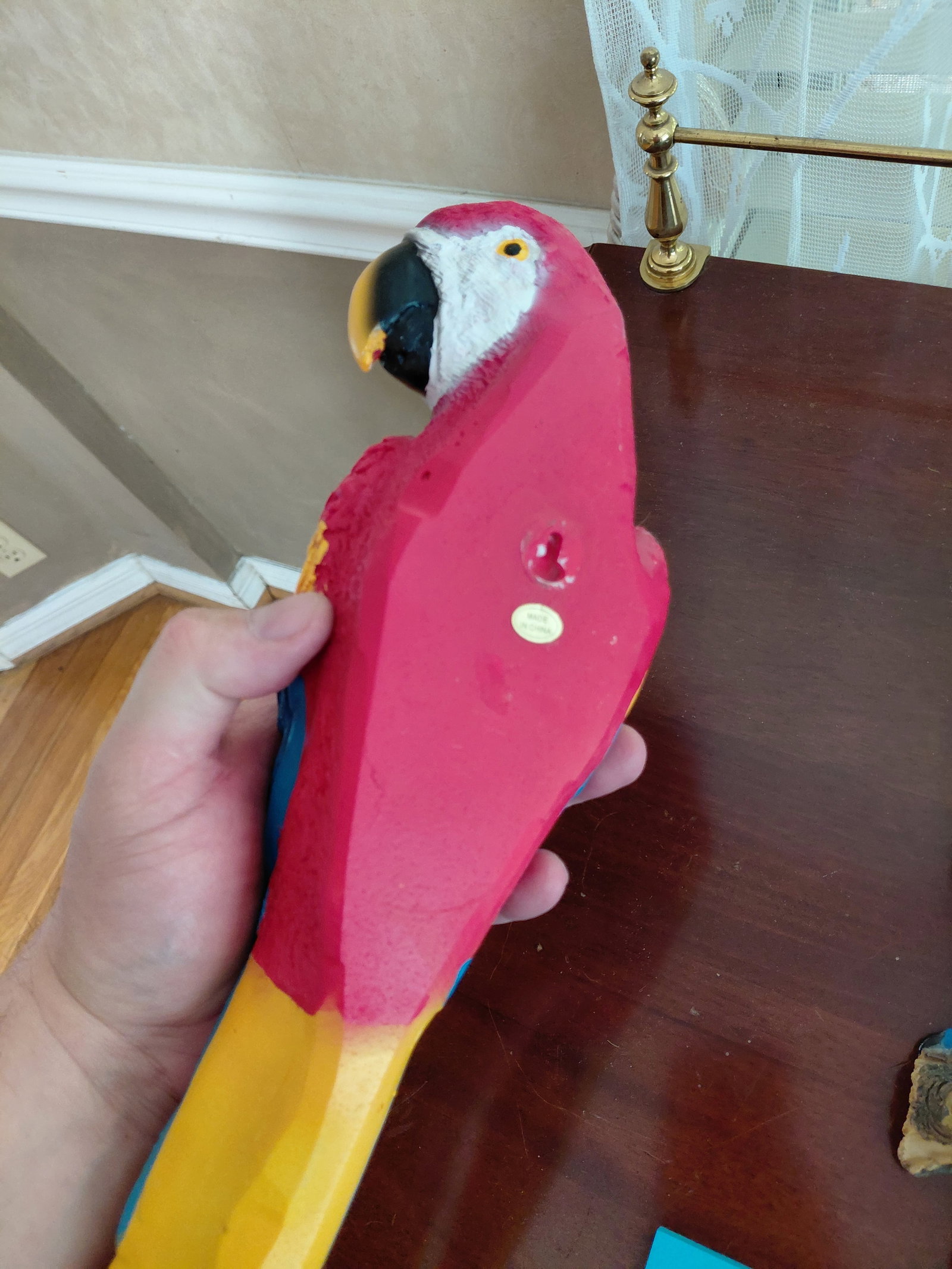 Pair of Wall Figure Parrots / One is motion sensor and untested - 4